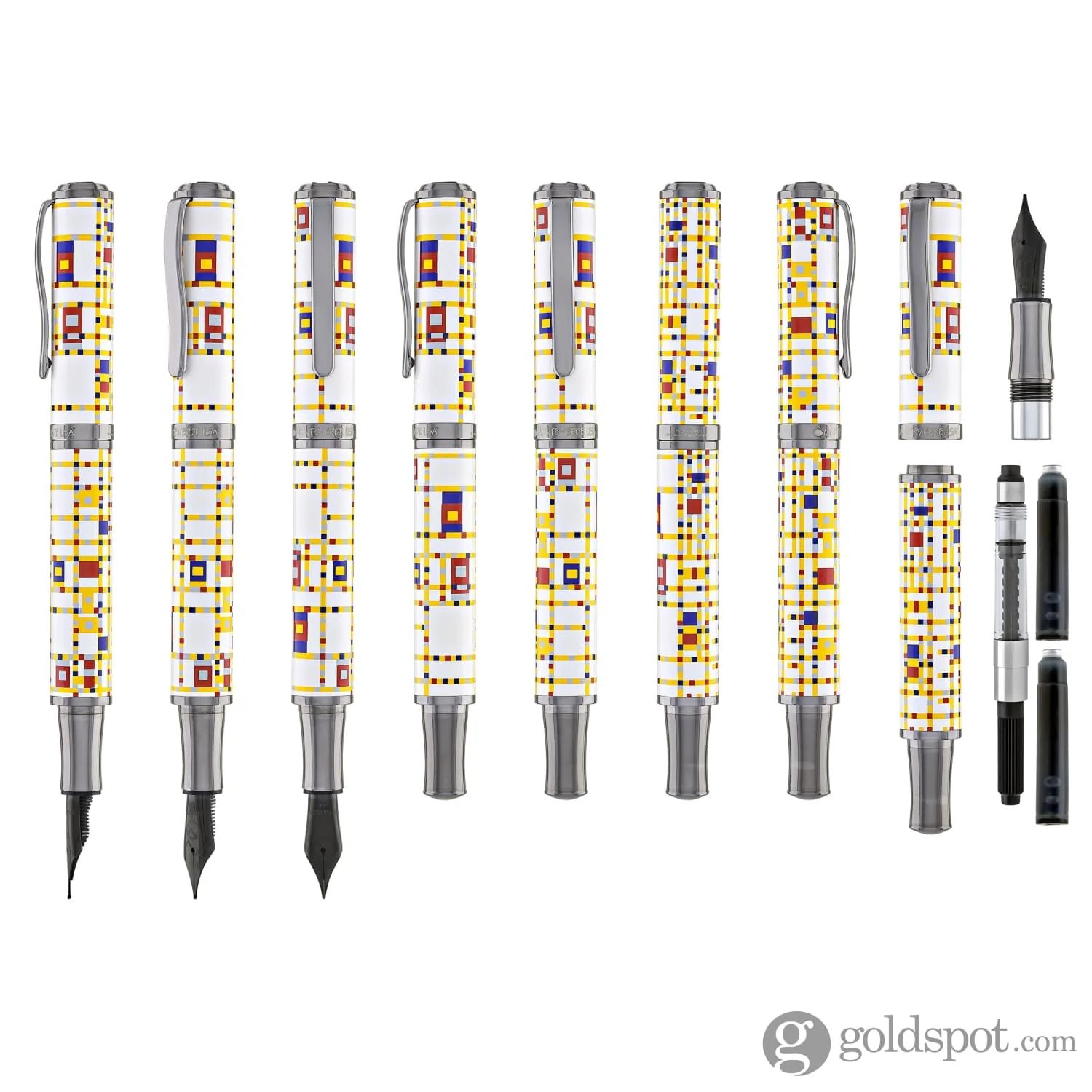 Monteverde Regatta Mondrian Fountain Pen in Broadway Boogie-Woogie - Image 8