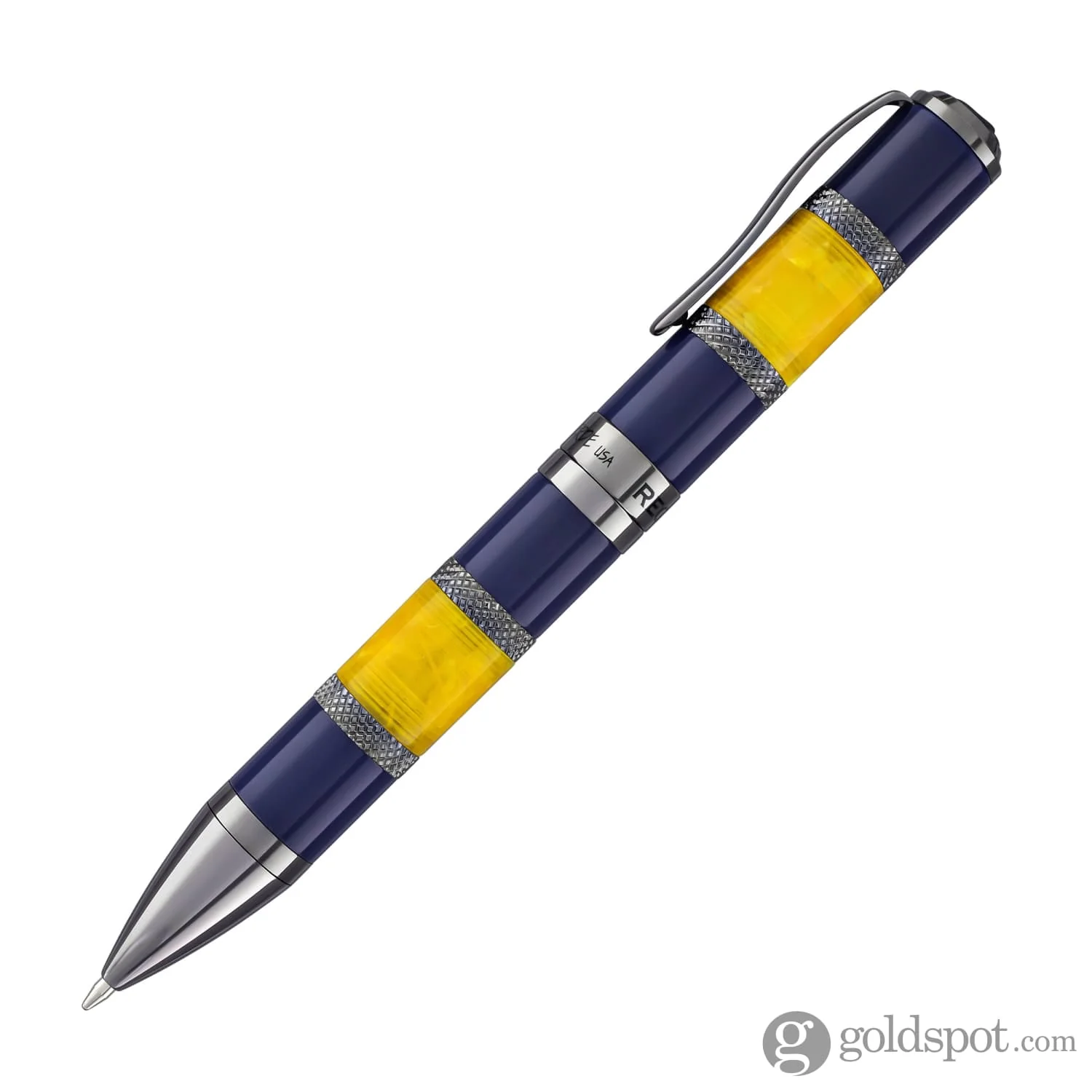 Monteverde Regatta Sport Ballpoint Pen in Blue/Yellow - Image 3