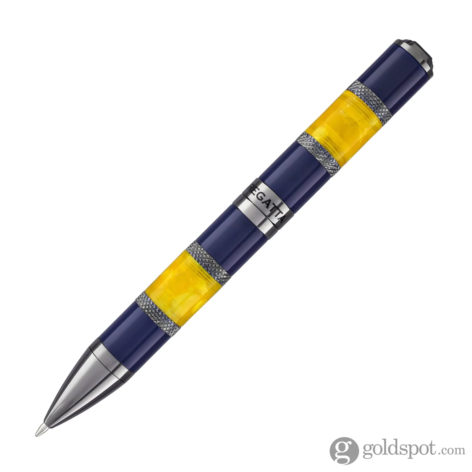 Monteverde Regatta Sport Ballpoint Pen in Blue/Yellow - Image 4