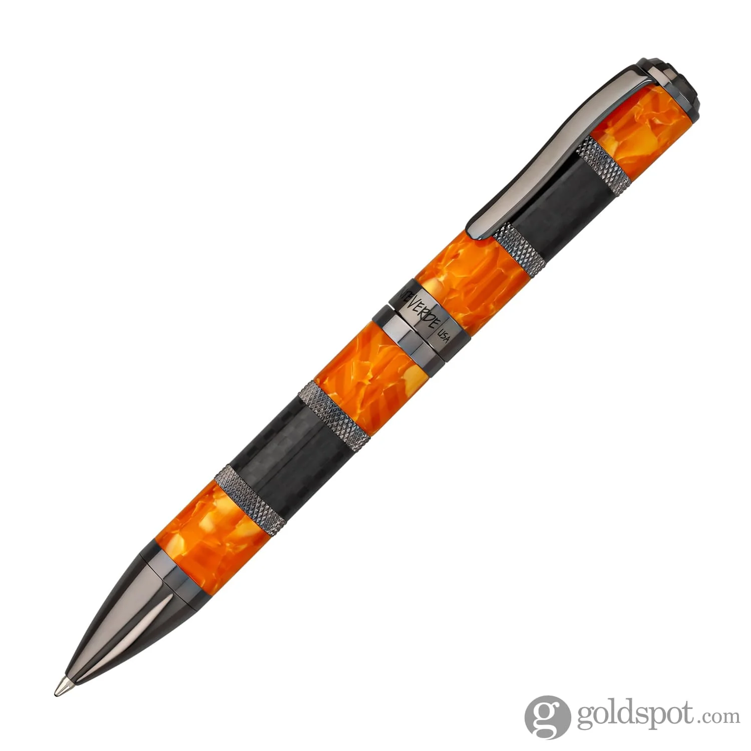 Monteverde Regatta Sport Ballpoint Pen in Orange/Carbon Fiber - Image 2
