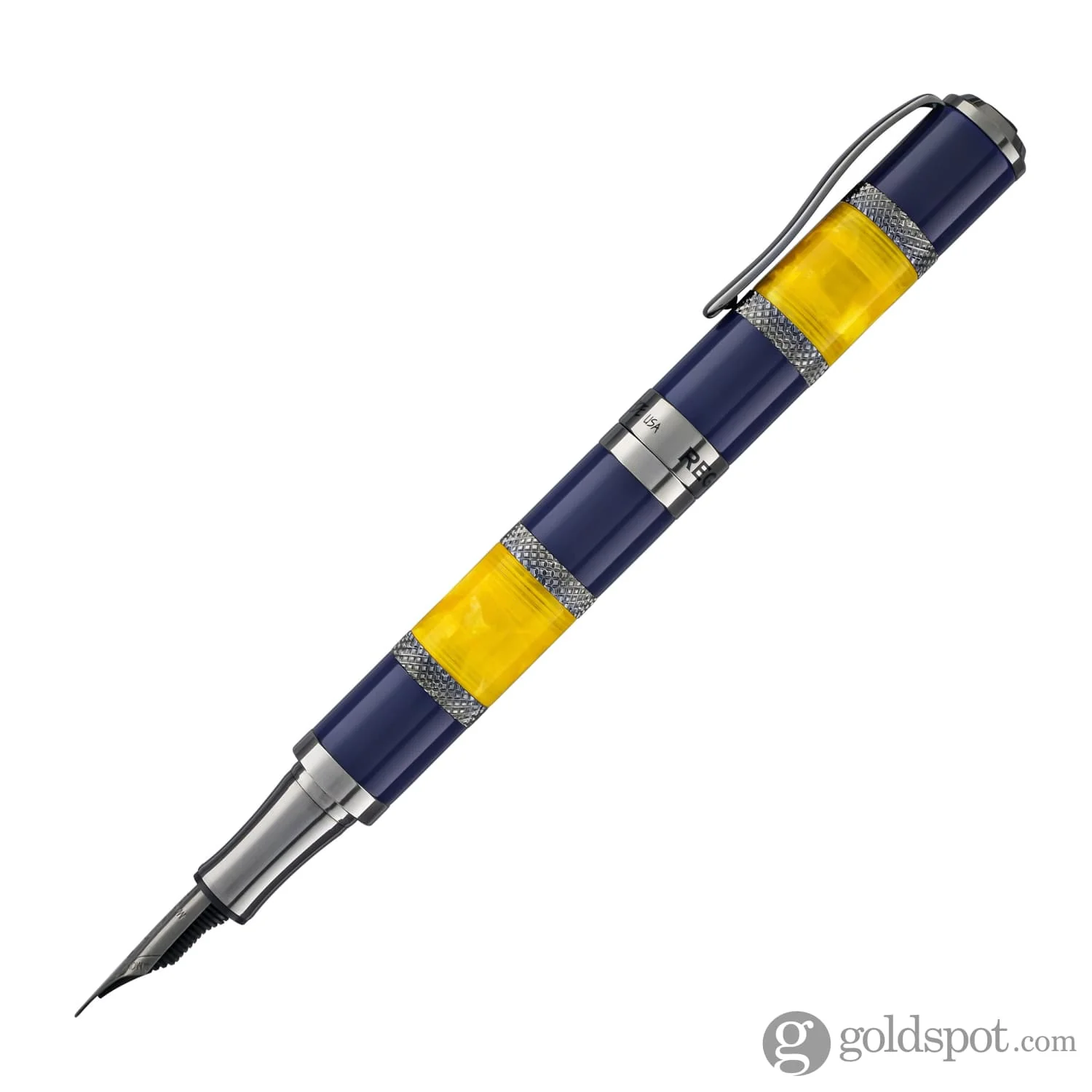 Monteverde Regatta Sport Fountain Pen in Blue/Yellow - Image 3