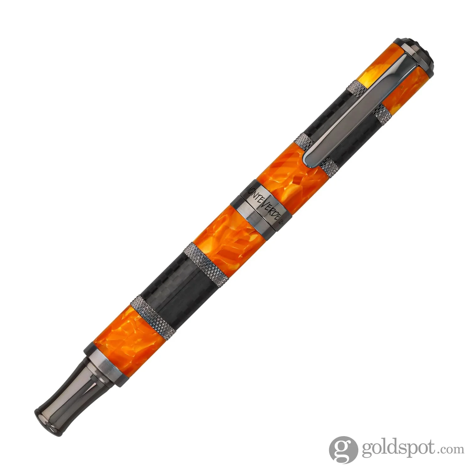Monteverde Regatta Sport Rollerball Pen in Orange/Carbon Fiber - Image 4