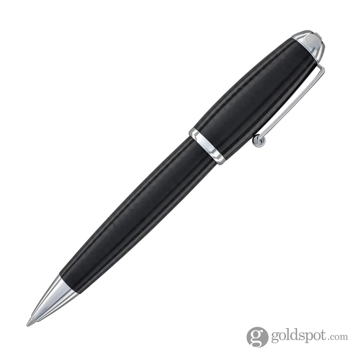 Monteverde Super Mega Ballpoint Pen in Carbon Fiber with Chrome Trim - Image 5