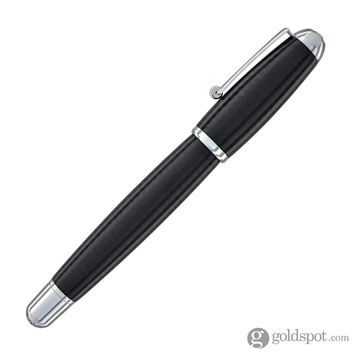 Monteverde Super Mega Fountain Pen in Carbon Fiber with Chrome Trim - Image 5