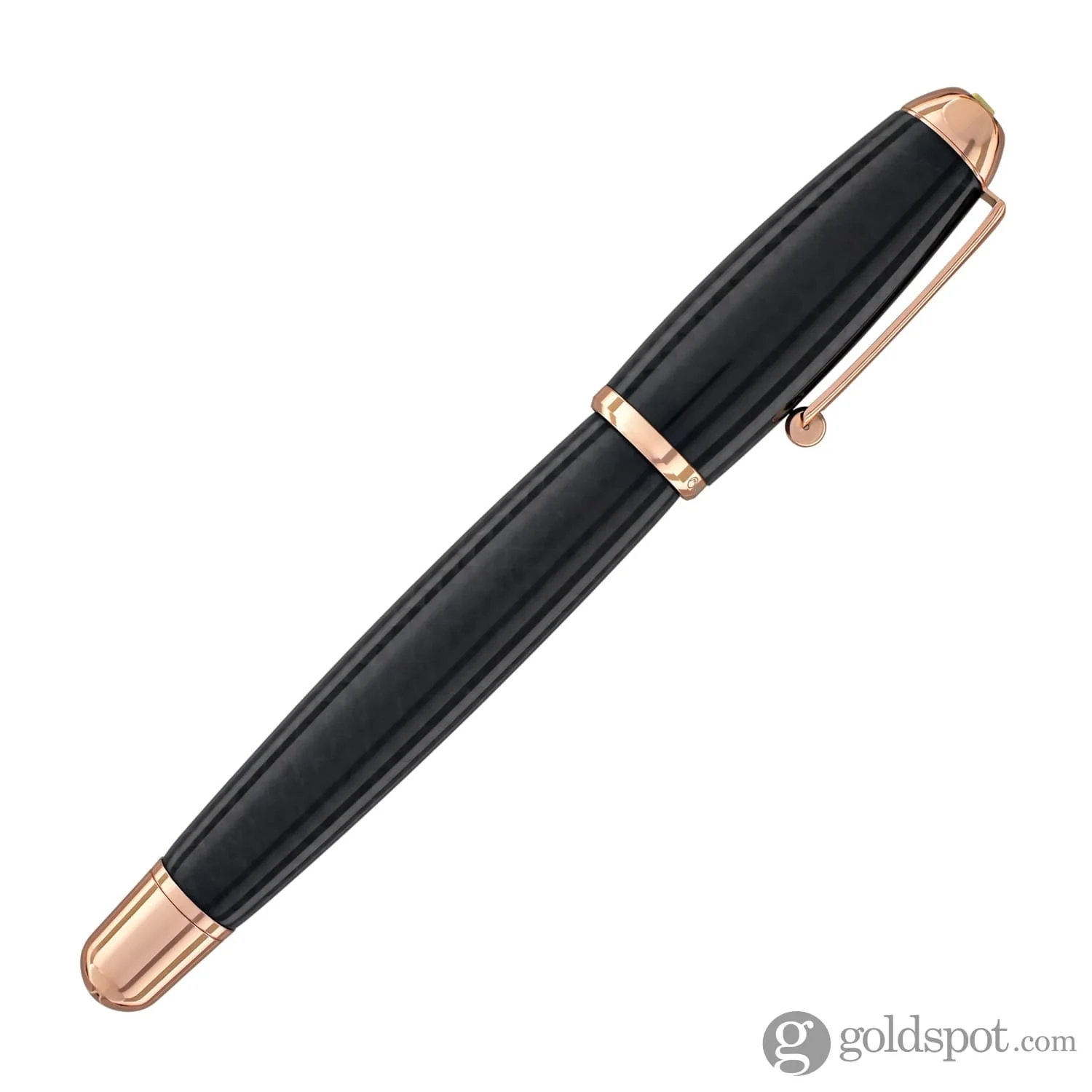 Monteverde Super Mega Fountain Pen in Carbon Fiber with Rosegold Trim - Image 6
