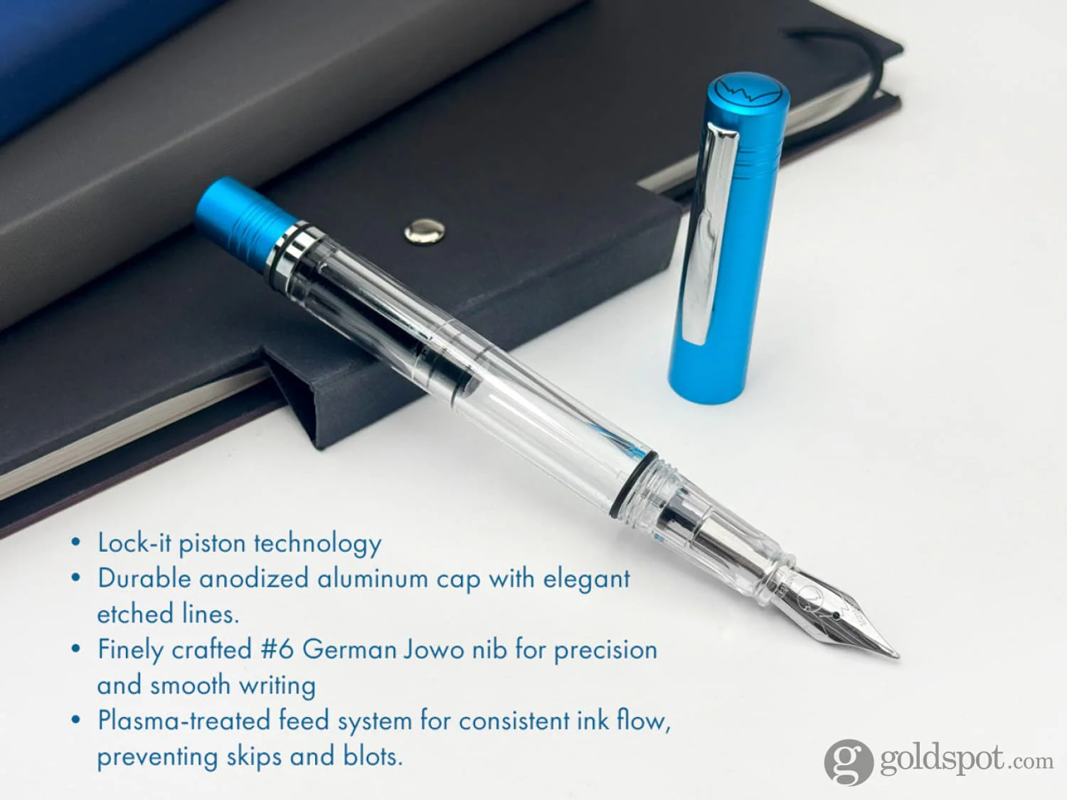 Monteverde USA MP1 Fountain Pen in Bright Blue - Image 12