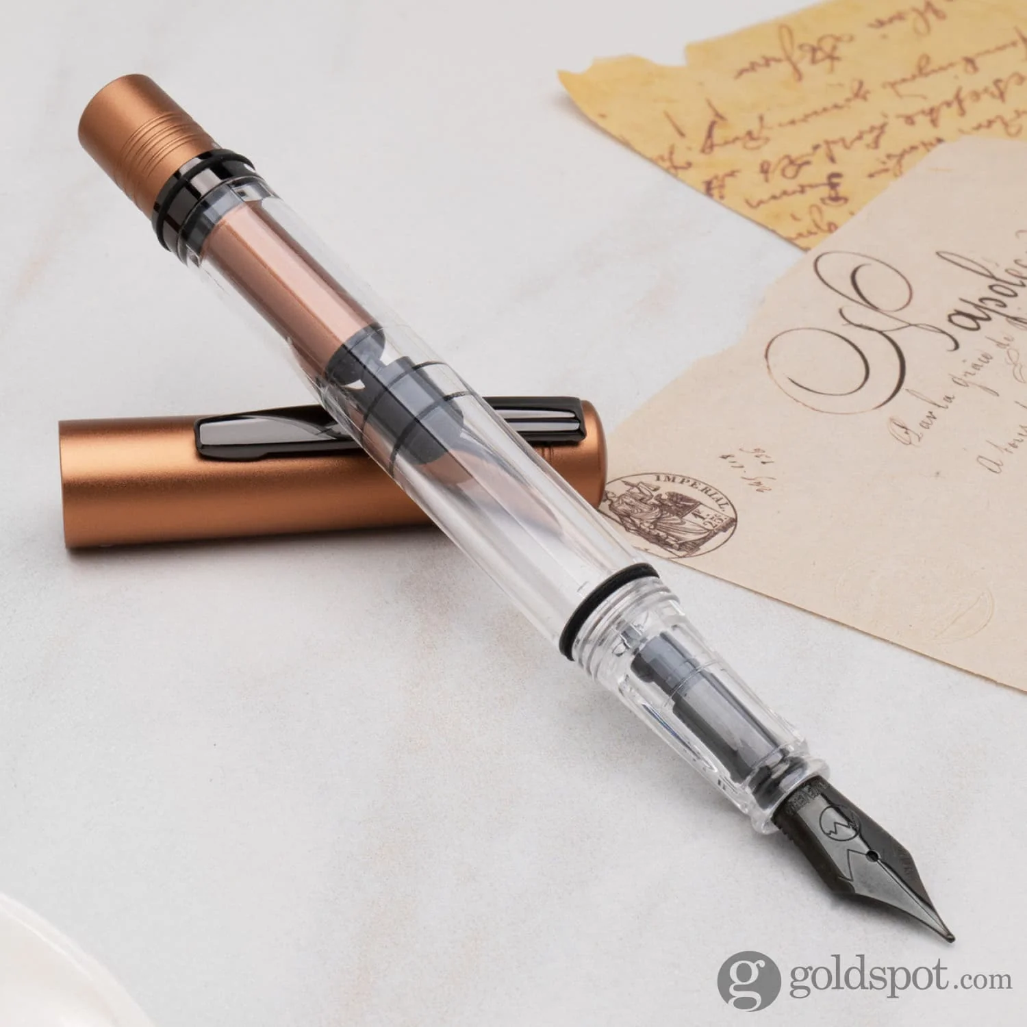 Monteverde USA MP1 Fountain Pen in Mocha Mousse - Image 11