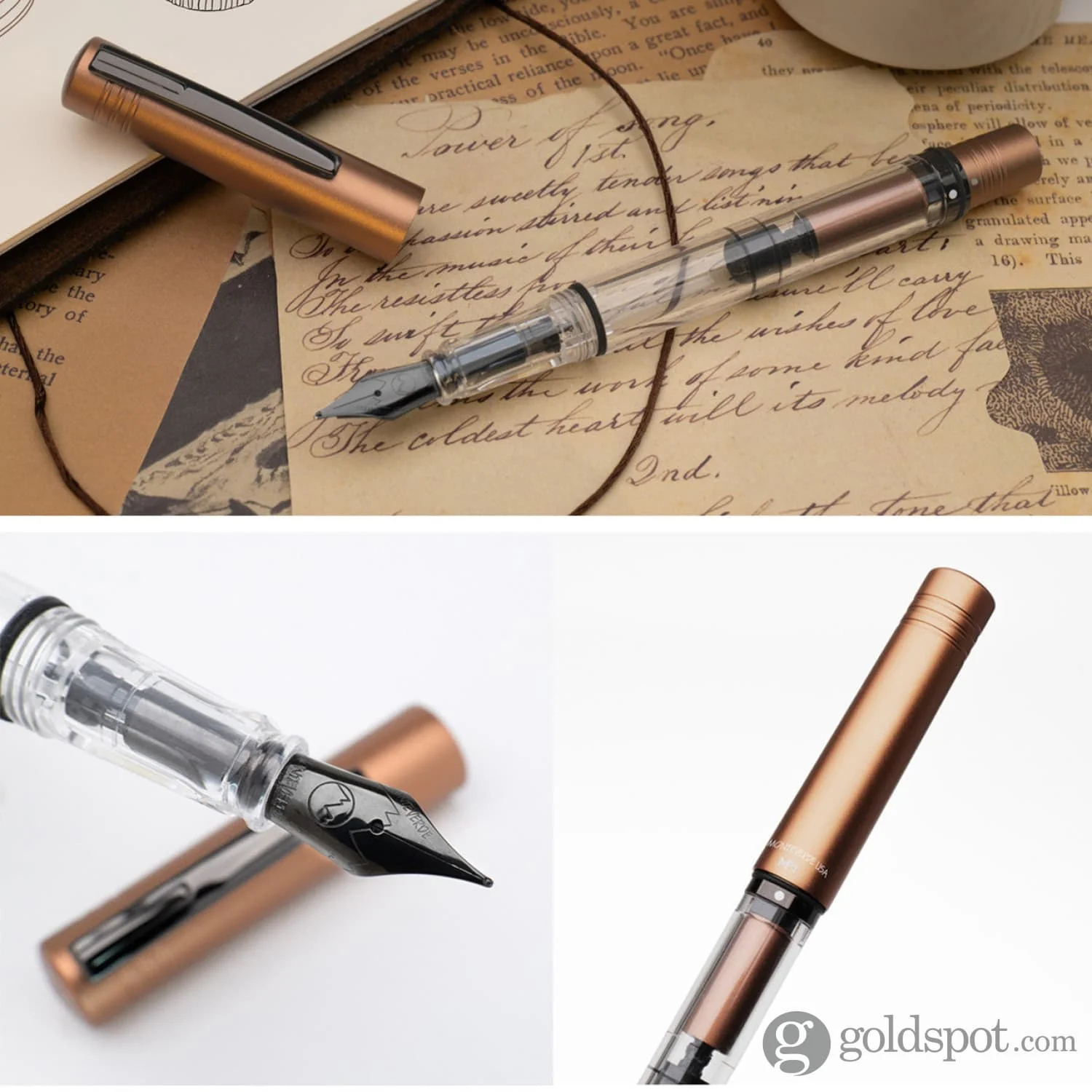 Monteverde USA MP1 Fountain Pen in Mocha Mousse - Image 12