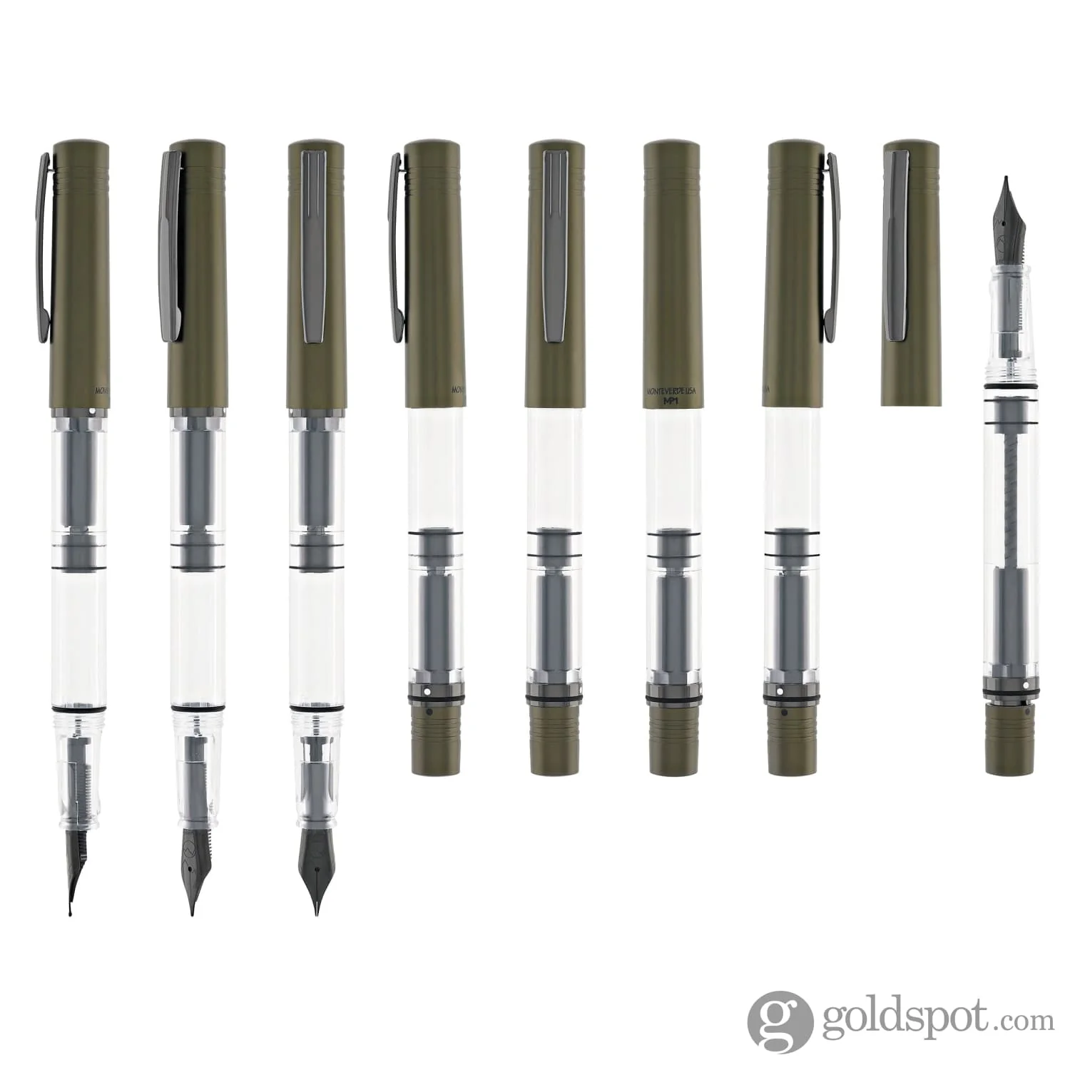 Monteverde USA MP1 Fountain Pen in Olive Green - Image 8