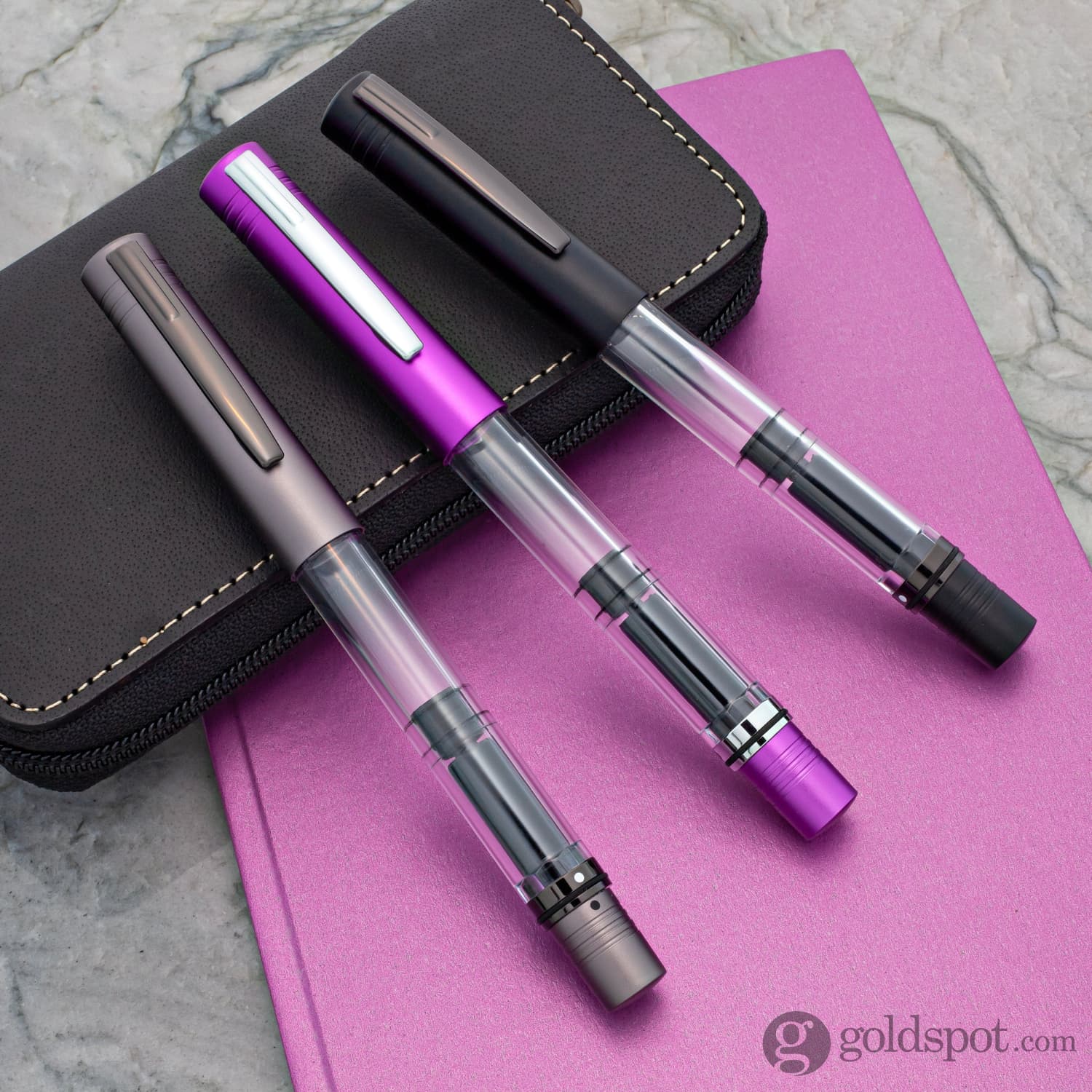 Monteverde USA MP1 Fountain Pen in Purple Frost - Image 10