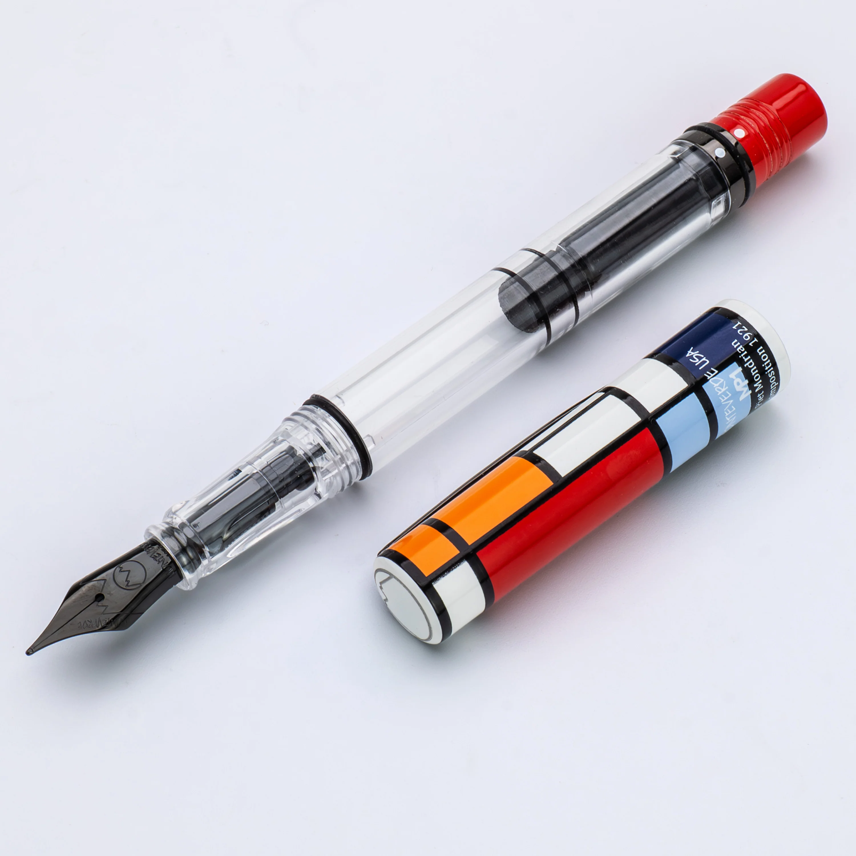 Monteverde USA MP1 Fountain Pen with 15ml Ink Set in Mondrian Composition 1921 - Image 11