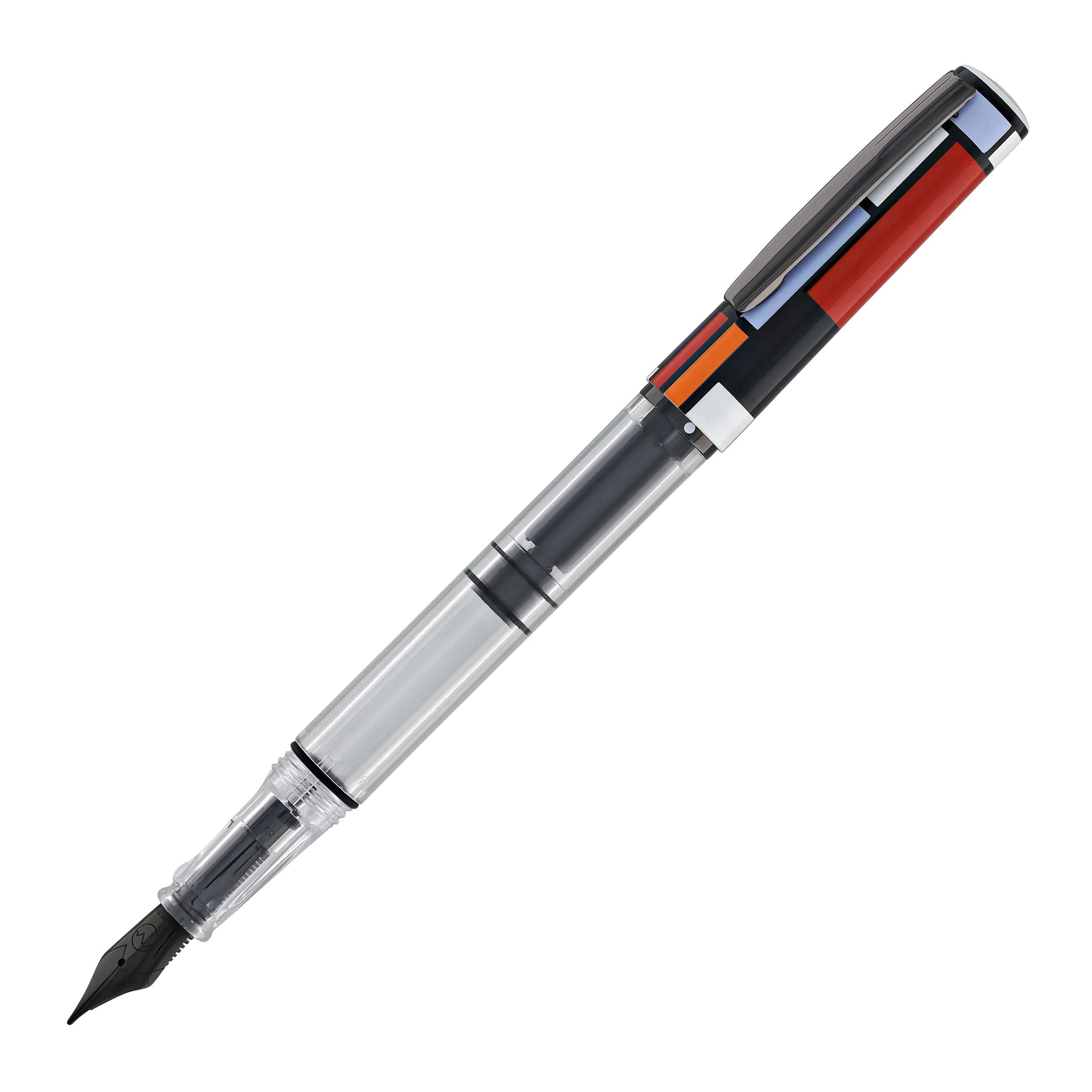 Monteverde USA MP1 Fountain Pen with 15ml Ink Set in Mondrian Composition 1921 - Image 4