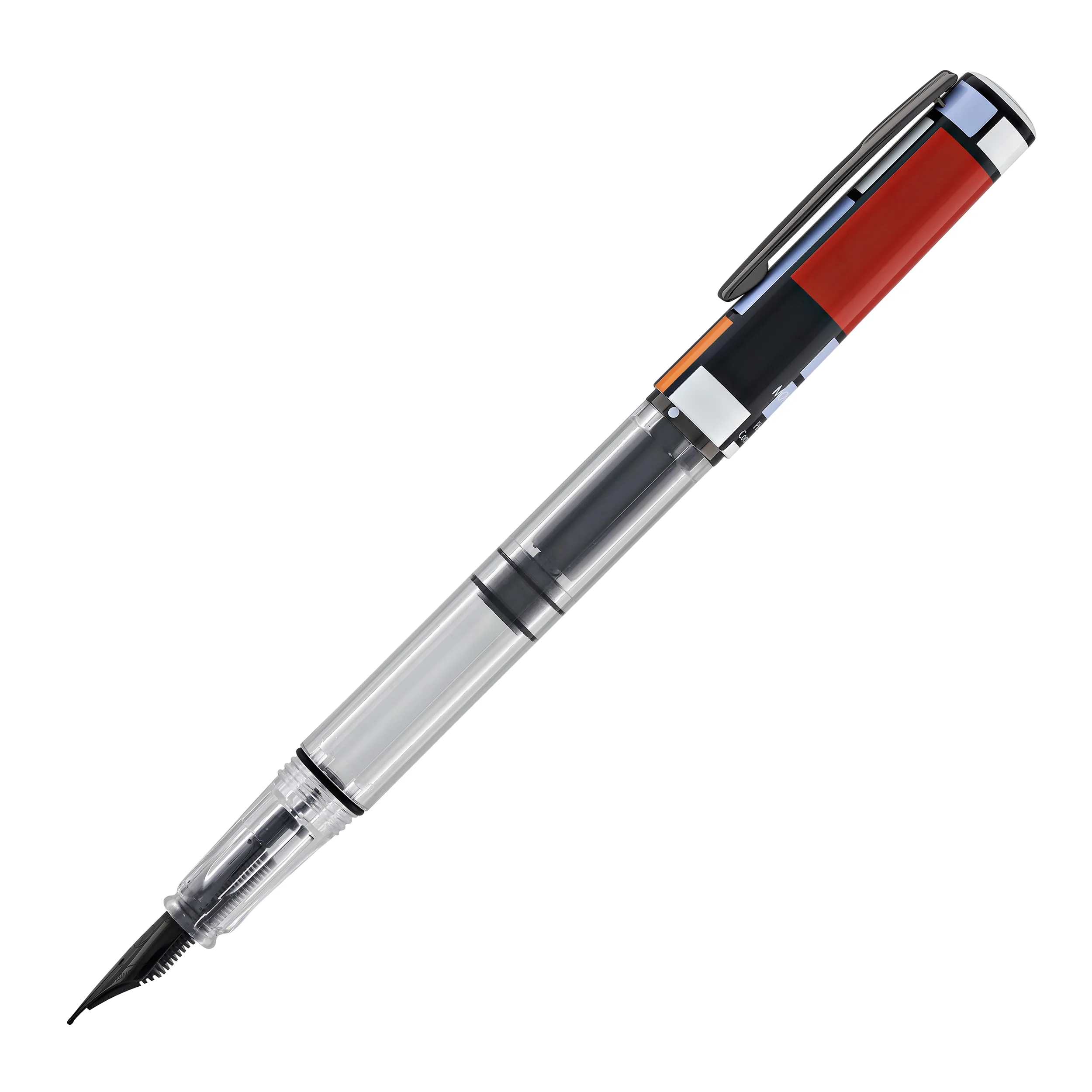 Monteverde USA MP1 Fountain Pen with 15ml Ink Set in Mondrian Composition 1921 - Image 5