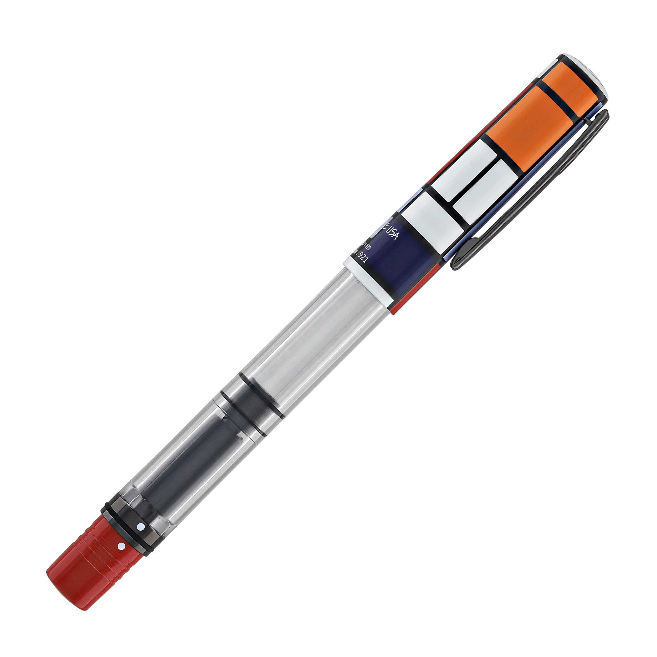 Monteverde USA MP1 Fountain Pen with 15ml Ink Set in Mondrian Composition 1921 - Image 7