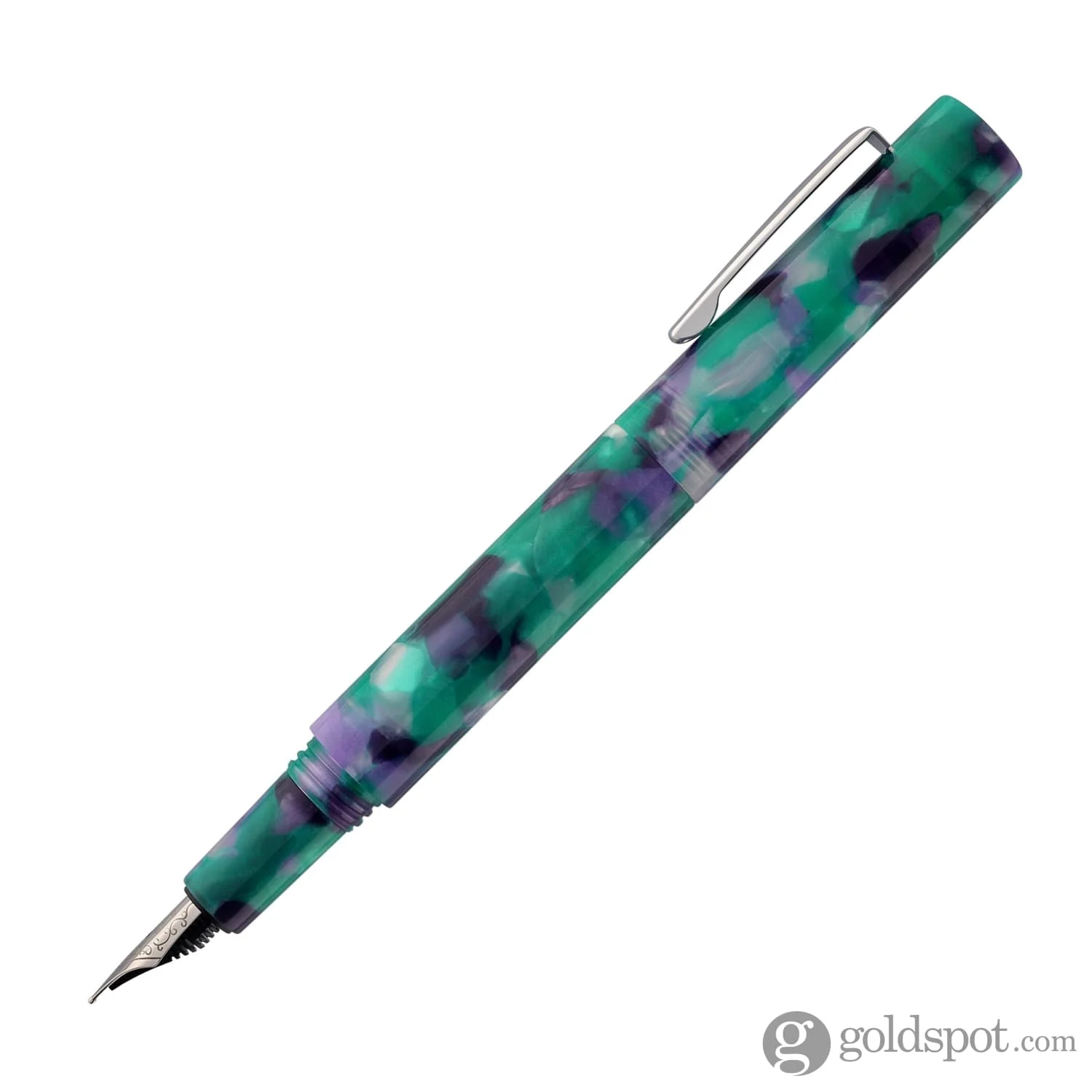 Monteverde USA MVP Fountain Pen in Green Abstracts - Image 3