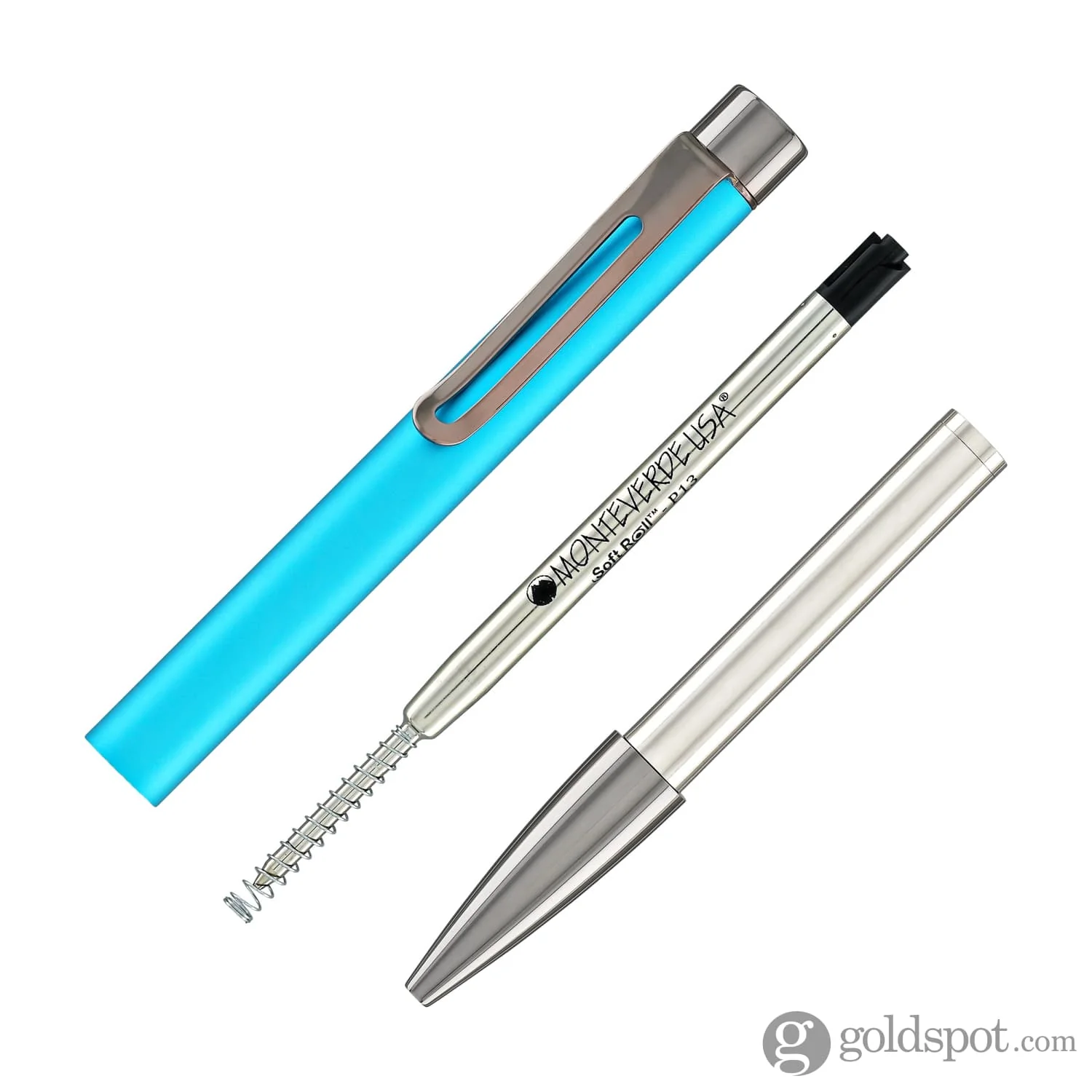 Monteverde USA Ritma Anodized Ballpoint Pen in Turquoise - Image 5