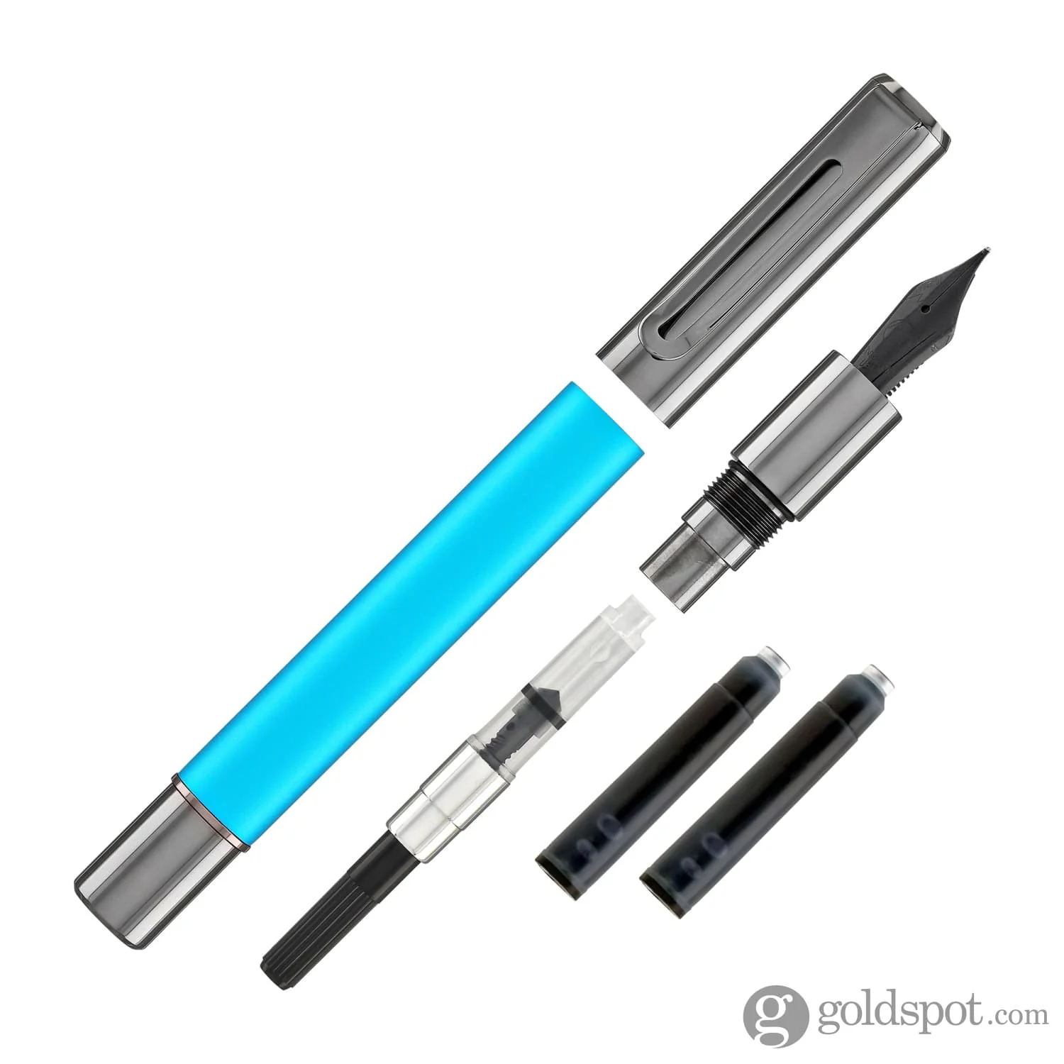 Monteverde USA Ritma Anodized Fountain Pen in Turquoise - Image 7