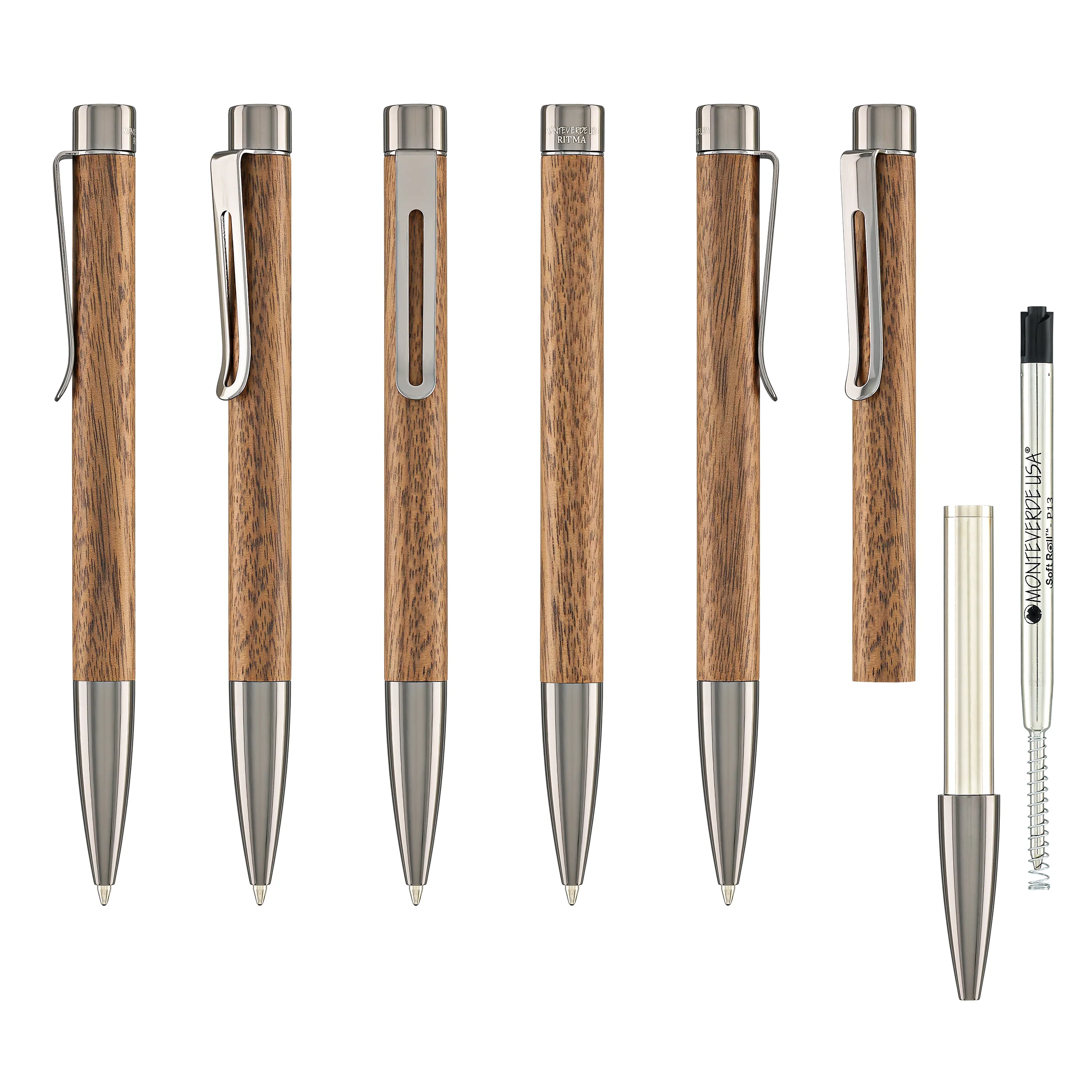 Monteverde USA Ritma Ballpoint Pen in Walnut - Image 6
