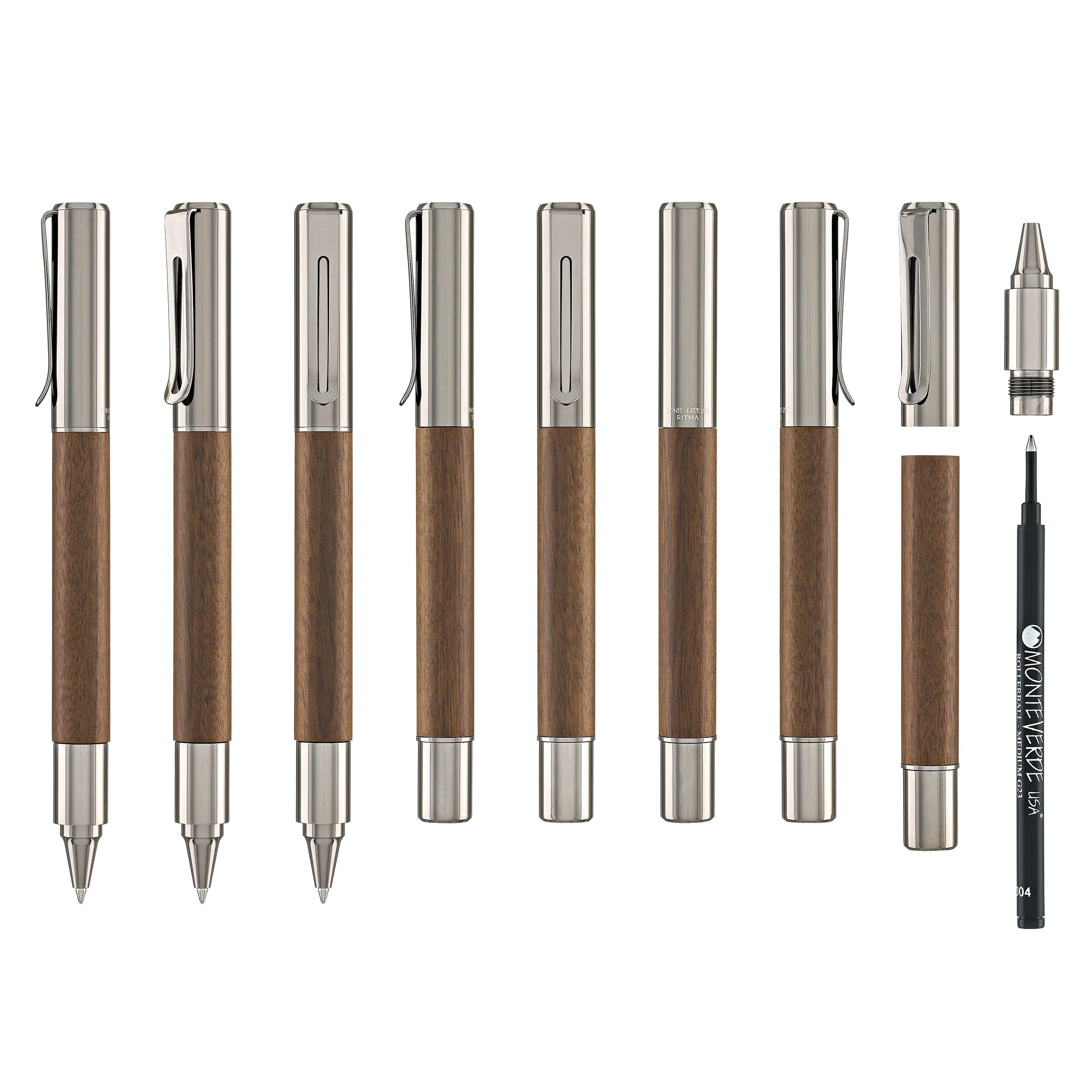Monteverde USA Ritma Rollerball Pen in Walnut - Image 8