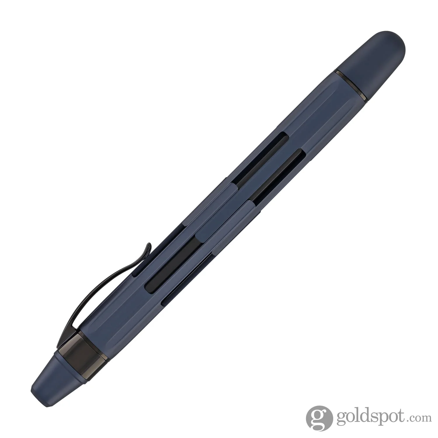 Nahvalur Eclipse Retractable Fountain Pen in Cobalt with Black Trim - Image 6