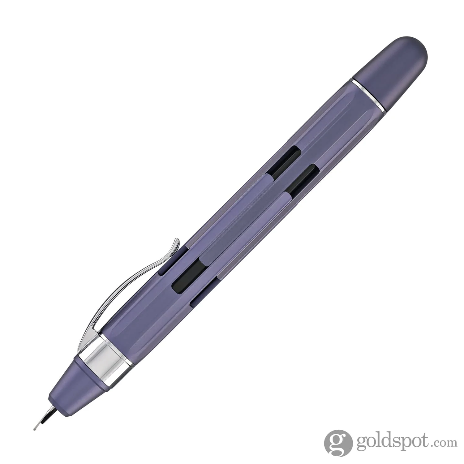 Nahvalur Eclipse Retractable Fountain Pen in Hepatizon with Silver Trim - Image 5