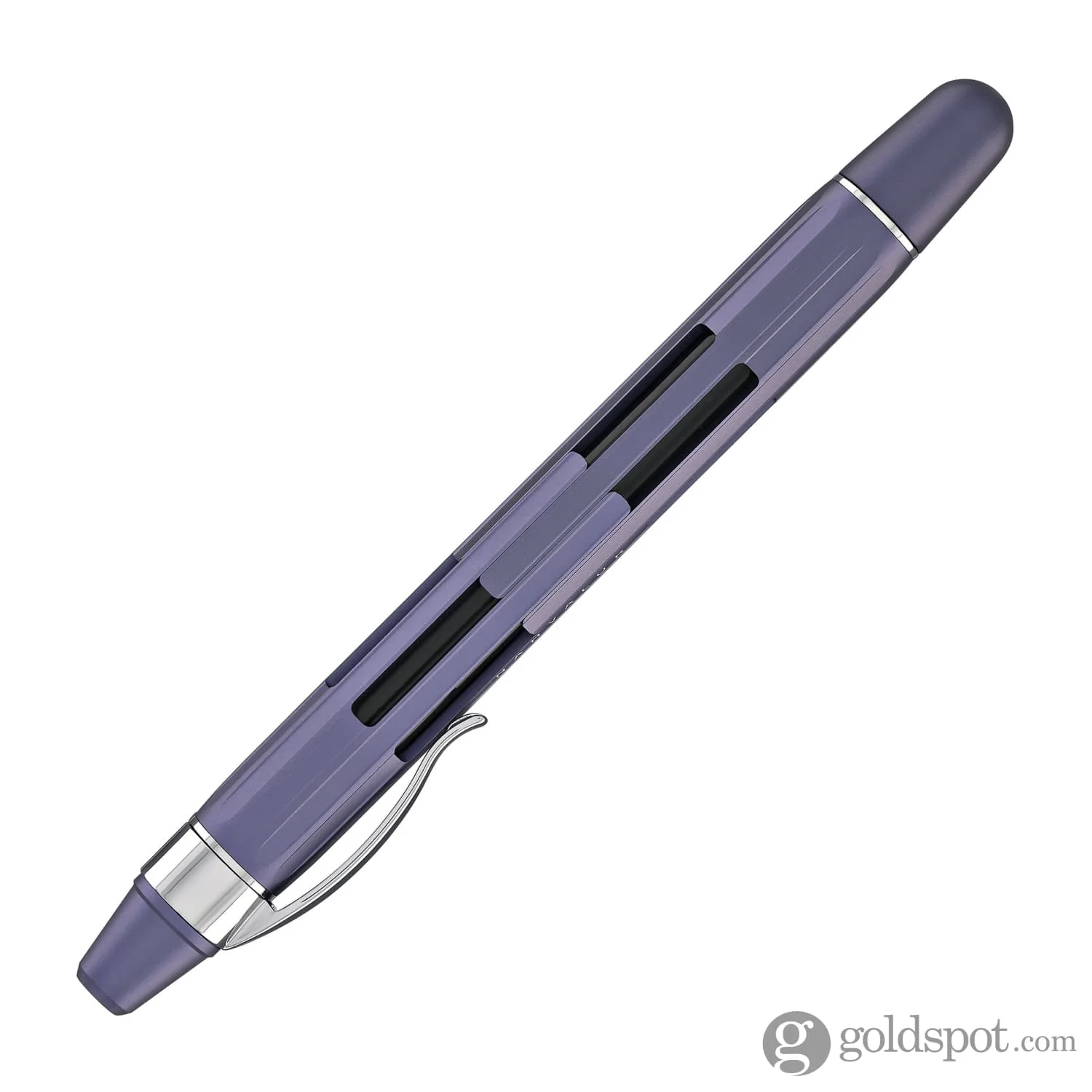 Nahvalur Eclipse Retractable Fountain Pen in Hepatizon with Silver Trim - Image 7