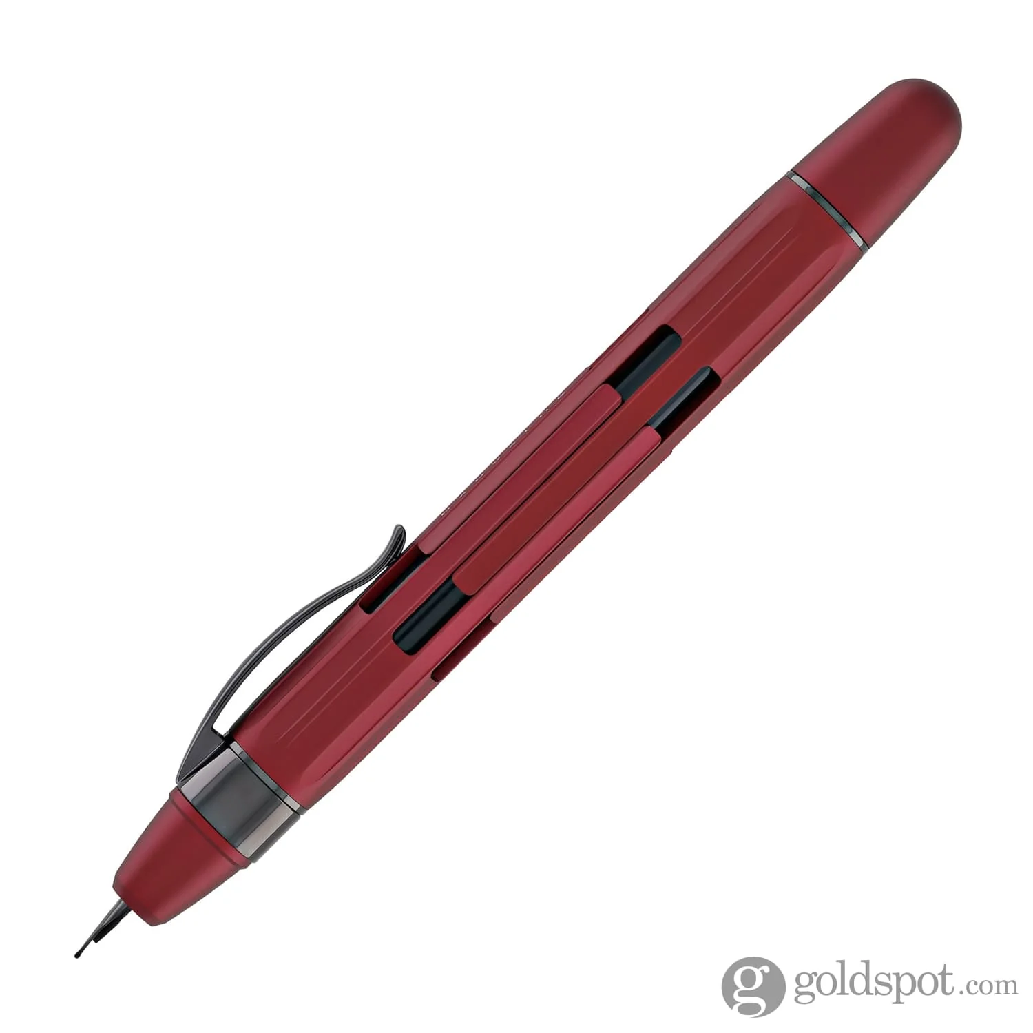 Nahvalur Eclipse Retractable Fountain Pen in Ruby with Black Trim - Image 5