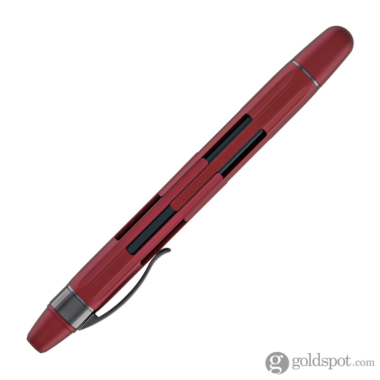 Nahvalur Eclipse Retractable Fountain Pen in Ruby with Black Trim - Image 7