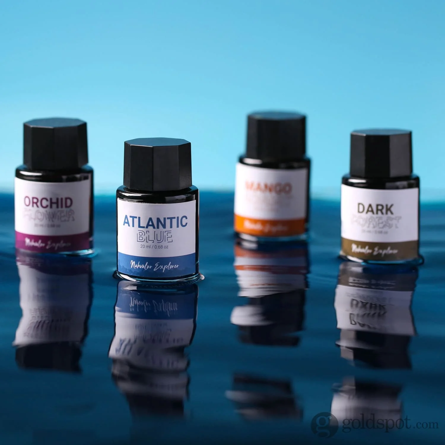 Nahvalur Explorer Bottled Ink in Atlantic Blue - 20mL - Image 8