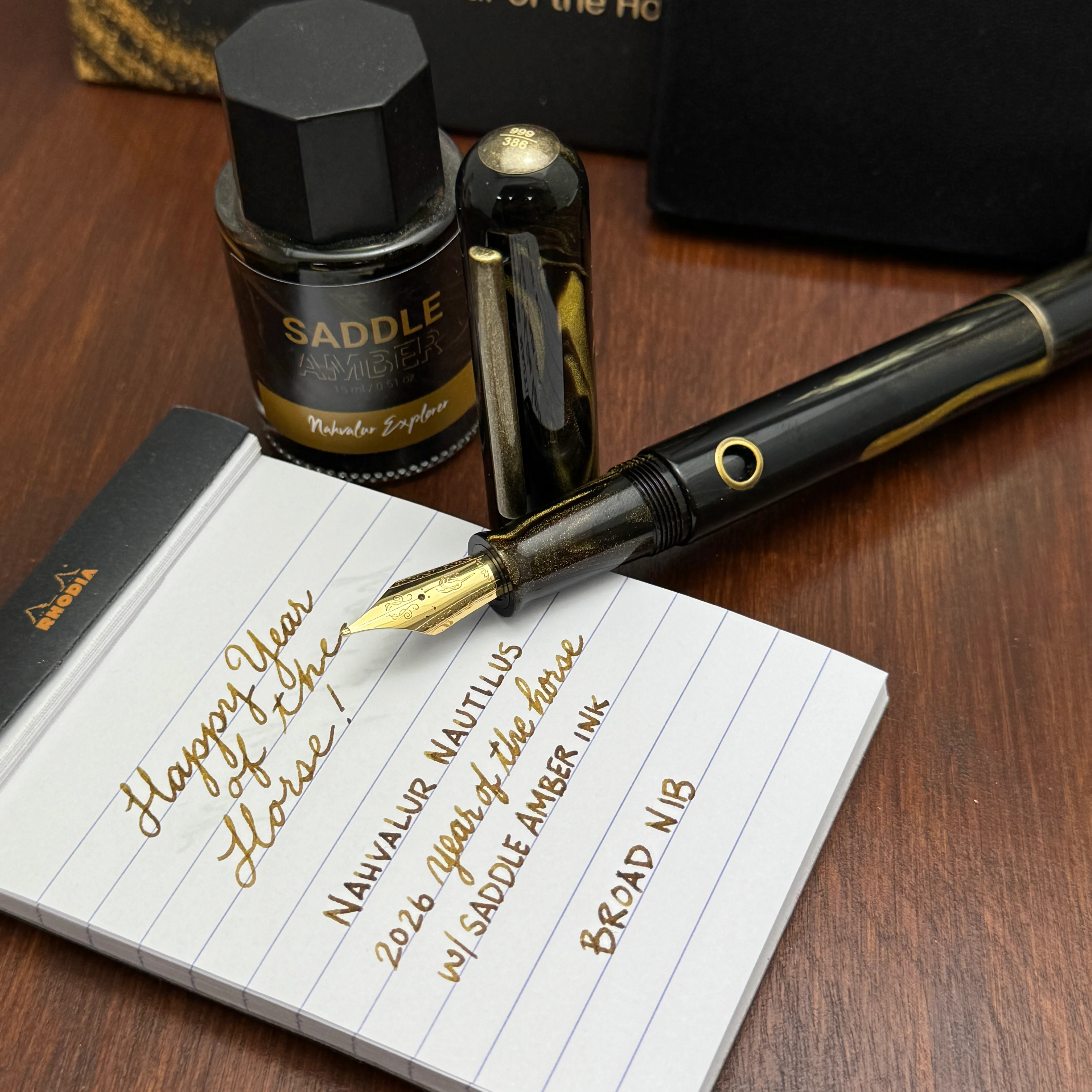 Nahvalur Explorer Bottled Ink in Saddle Amber - 20mL - Image 3