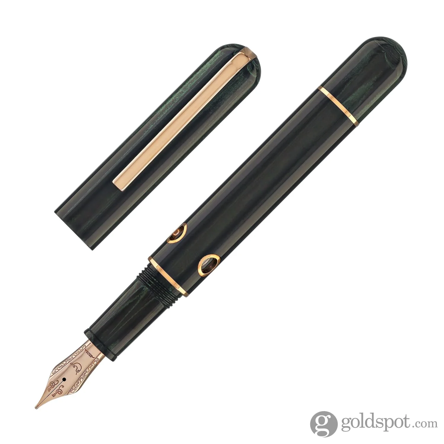 Nahvalur Nautilus Fountain Pen in Chelonia Green - Image 4