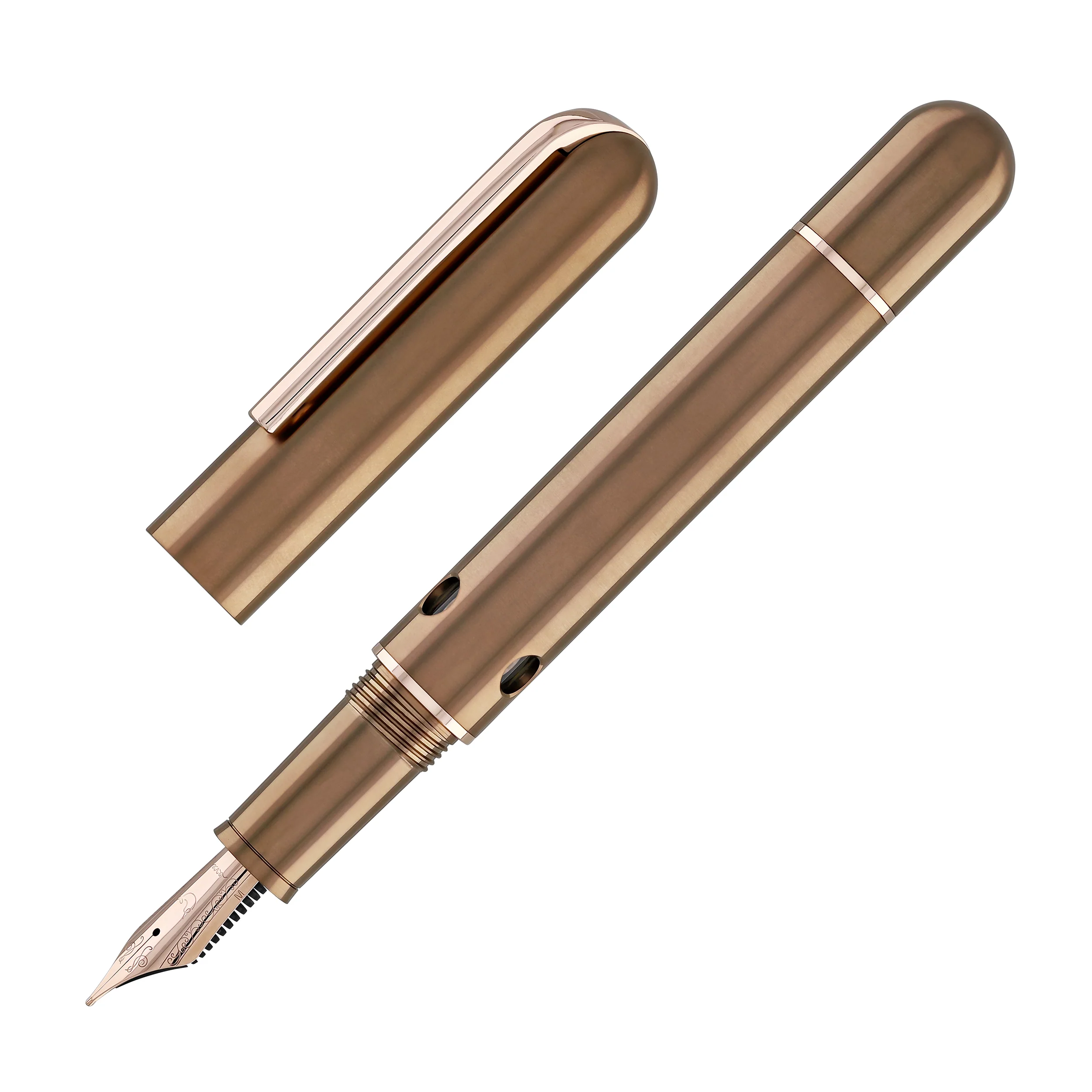 Nahvalur Nautilus Fountain Pen in Toffee Ti - Image 2