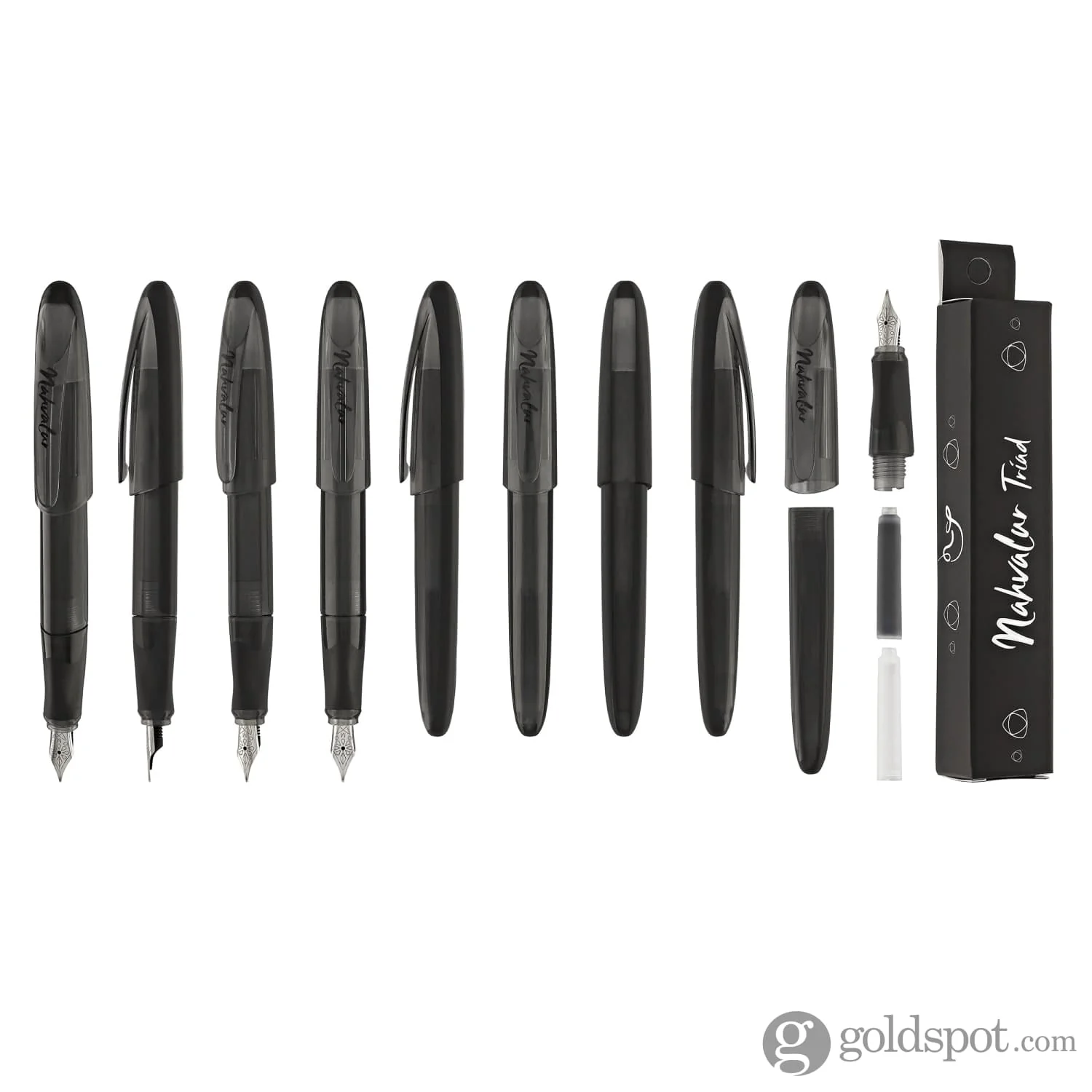 Nahvalur Triad Fountain Pen in Black - Image 9