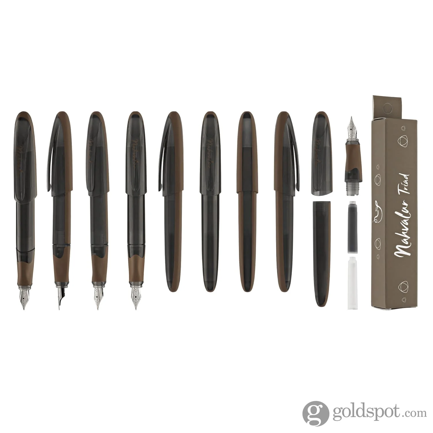 Nahvalur Triad Fountain Pen in Chocolate - Image 9