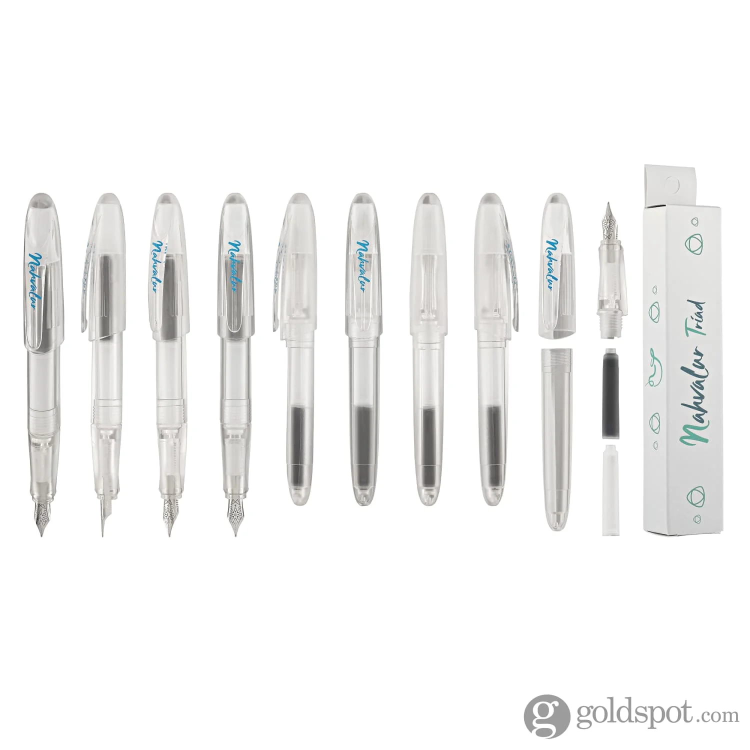 Nahvalur Triad Fountain Pen in Clear Demonstrator - Image 9