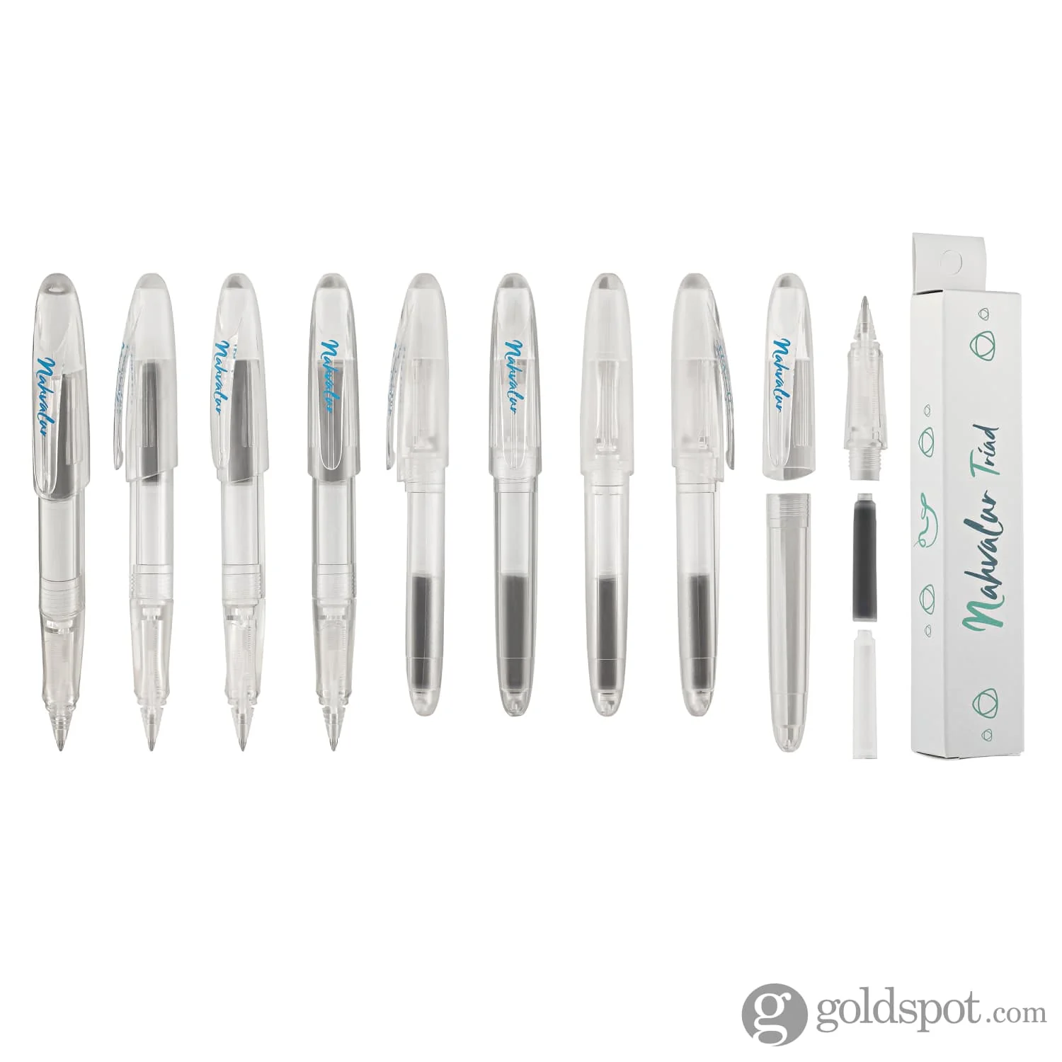 Nahvalur Triad Rollerball Pen in Clear Demonstrator - Image 9