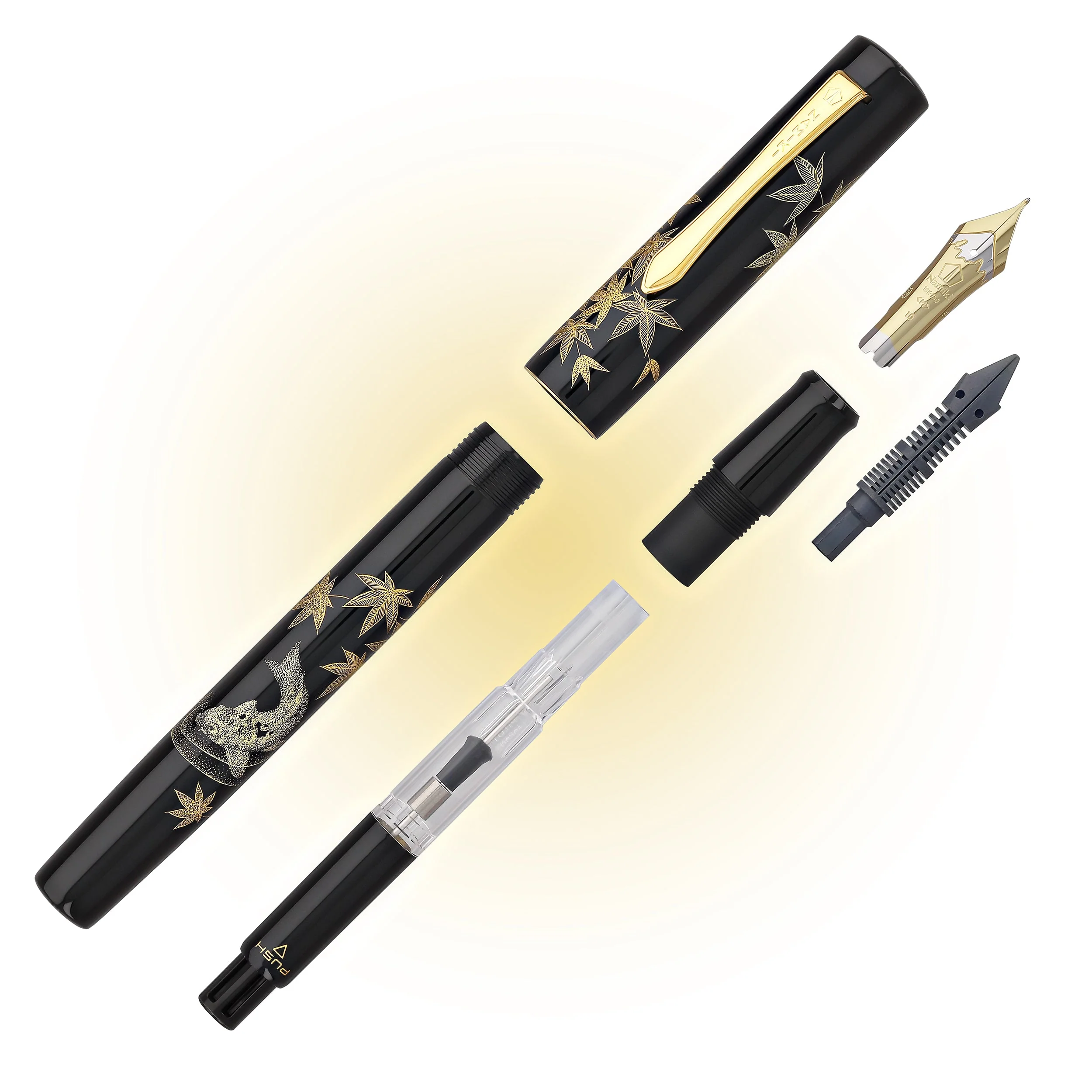 Namiki Chinkin Fountain Pen in Kinshu - 18K Gold - Image 7