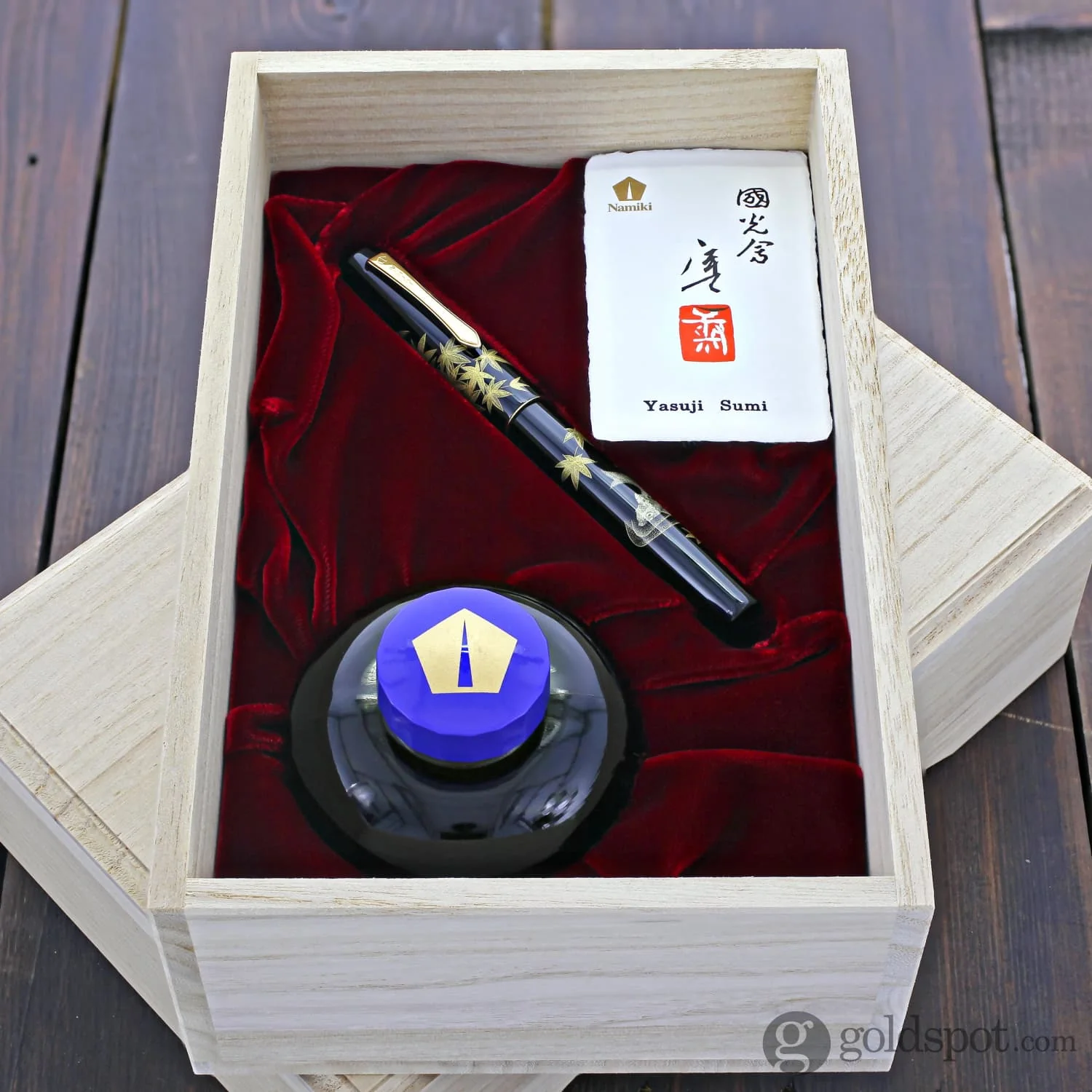 Namiki Chinkin Fountain Pen in Kinshu - 18K Gold - Image 9