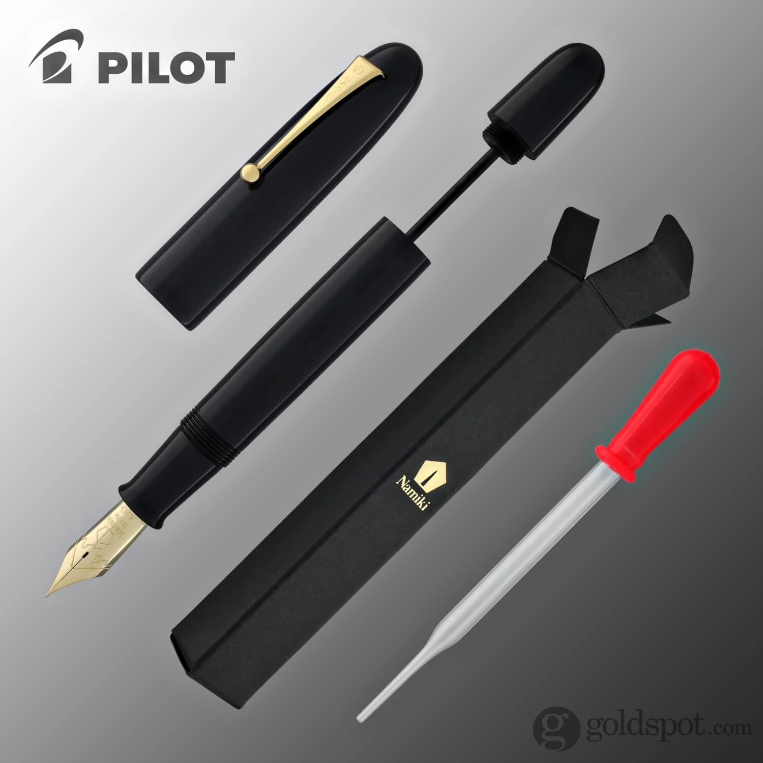 Namiki Emperor Fountain Pen in Urushi Black - 18K Gold - Image 8
