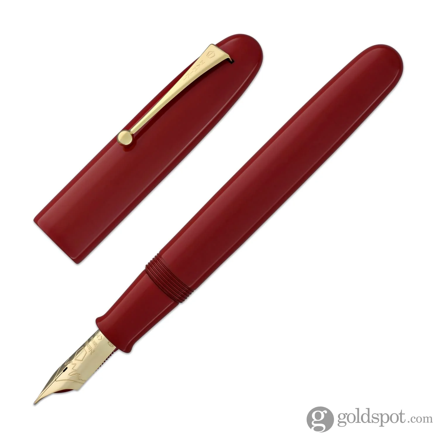 Namiki Emperor Fountain Pen in Vermilion Urushi Red - 18K Gold - Image 4