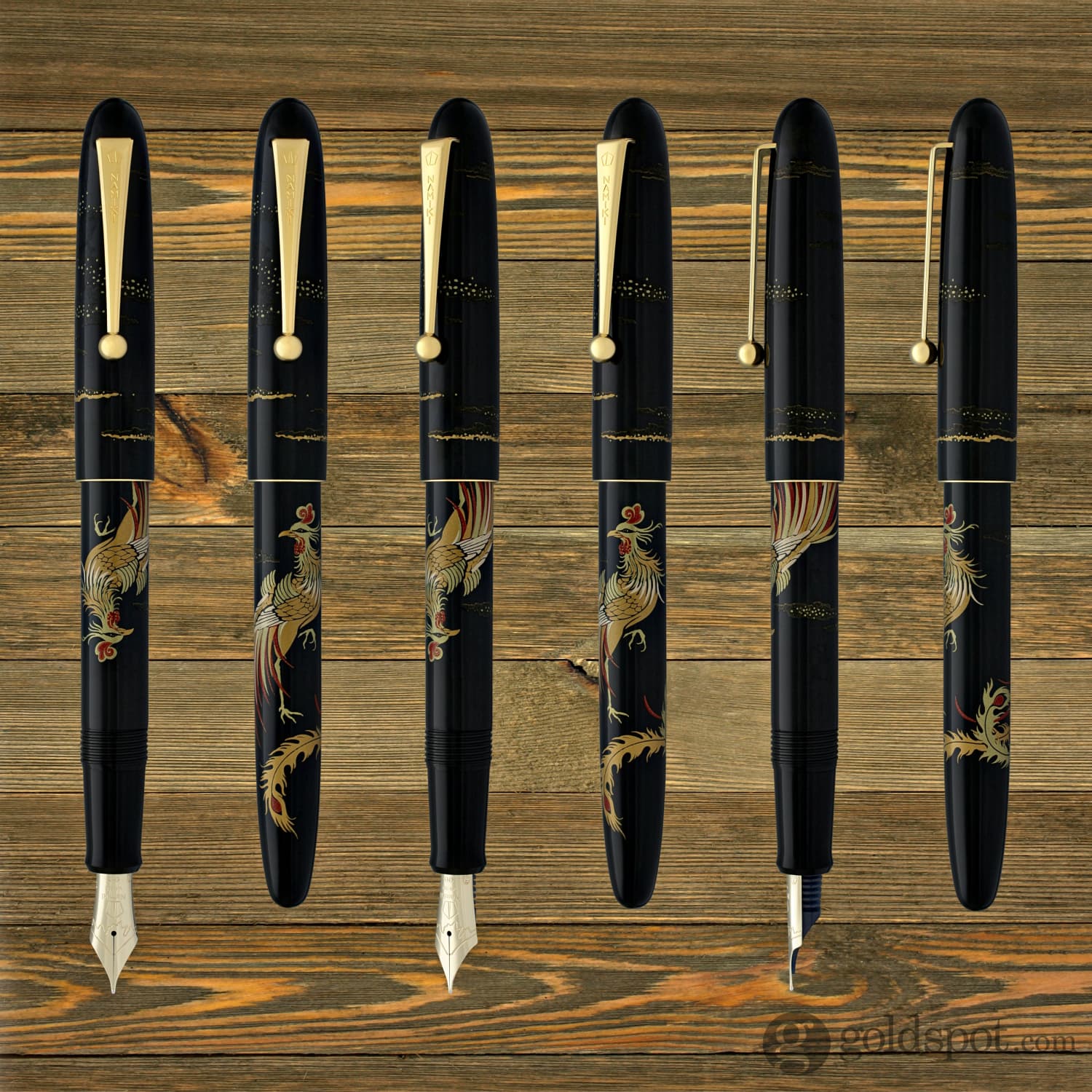 Pilot Namiki Nippon Art Fountain Pen - Chinese Phoenix - 18K Gold Medium Point - Image 7