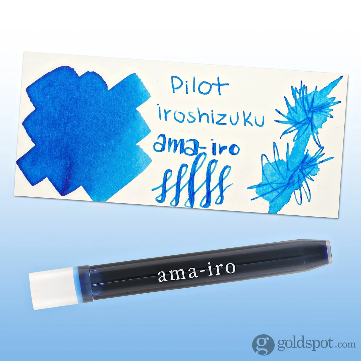 Pilot Iroshizuku Ink Cartridges in Ama-Iro Ink (Blue Sky) - Pack of 6 - Image 2