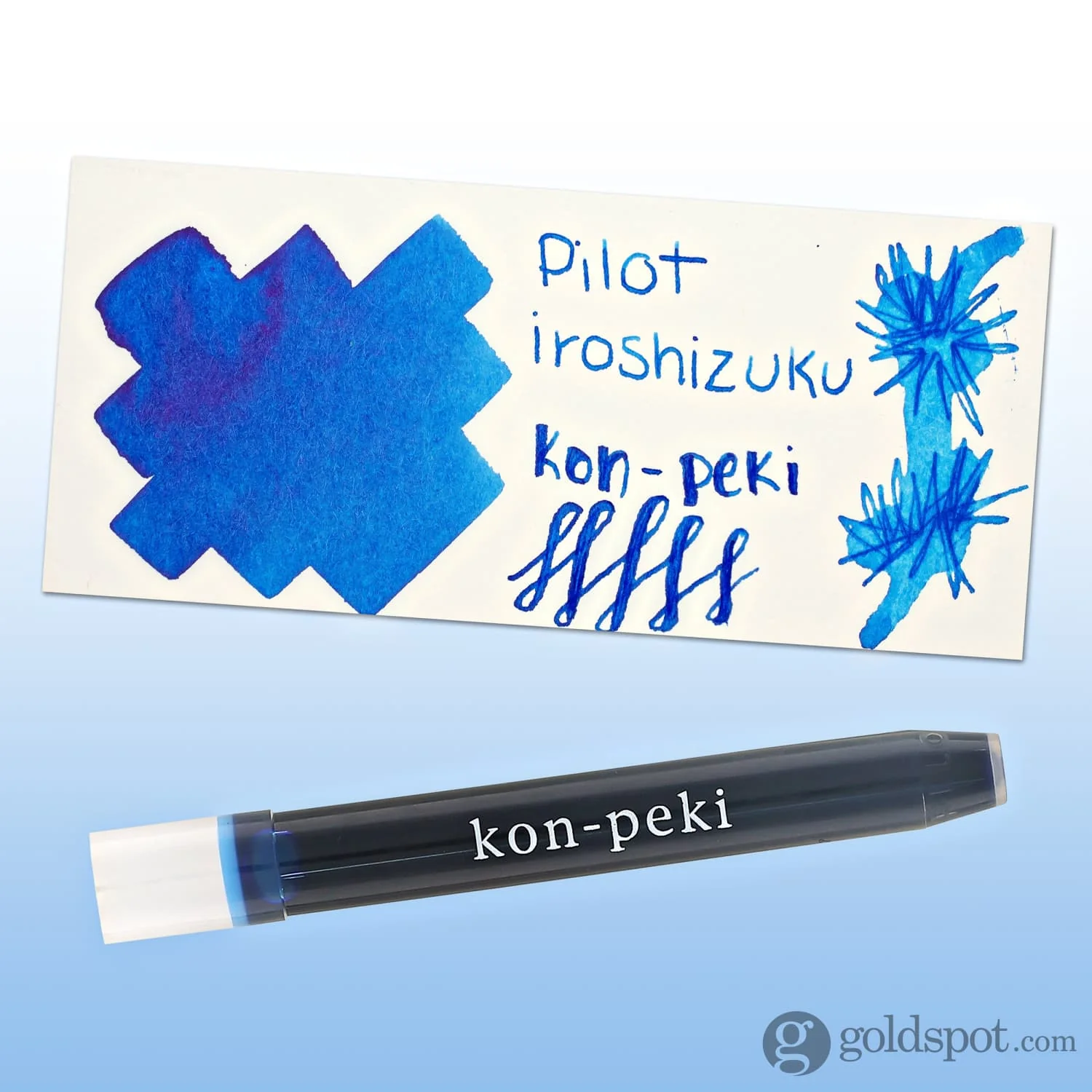 Pilot Iroshizuku Ink Cartridges in Kon-peki (Cerulean) - Pack of 6 - Image 2