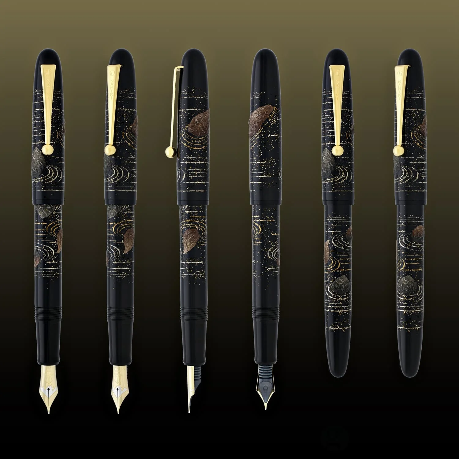 Namiki Yukari Fountain Pen in Rock Garden - 18K Gold - Image 5