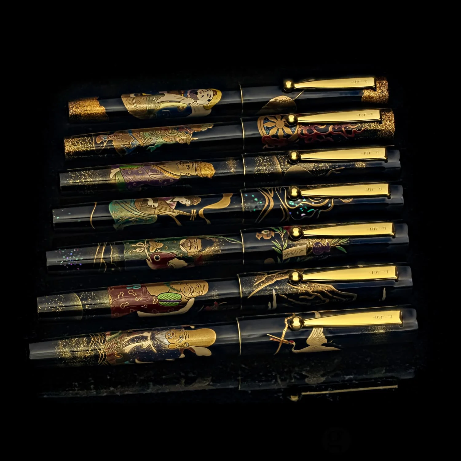 Namiki Yukari 100th Anniversary Fountain Pen in Seven Gods Fuku-roku-ju - 18K Gold Medium Point - Image 10