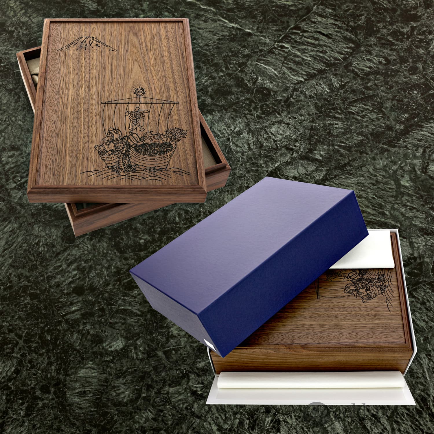 Namiki Yukari 100th Anniversary Fountain Pen in Seven Gods Fuku-roku-ju - 18K Gold Medium Point - Image 8