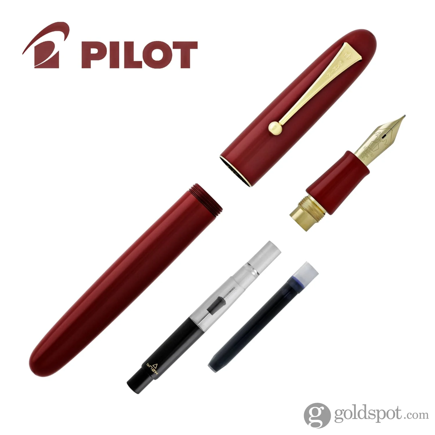 Namiki Yukari Royale Fountain Pen in Vermilion Urushi - 18K Gold - Image 11