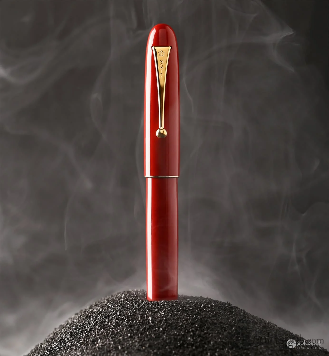 Namiki Yukari Royale Fountain Pen in Vermilion Urushi - 18K Gold - Image 8