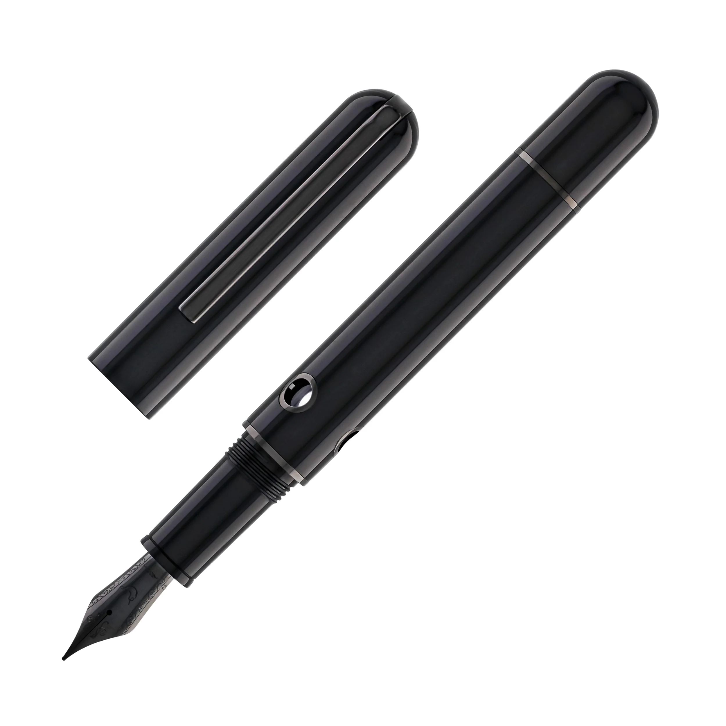 Narwhal Nautilus Fountain Pen in Cephalopod Black - Image 3