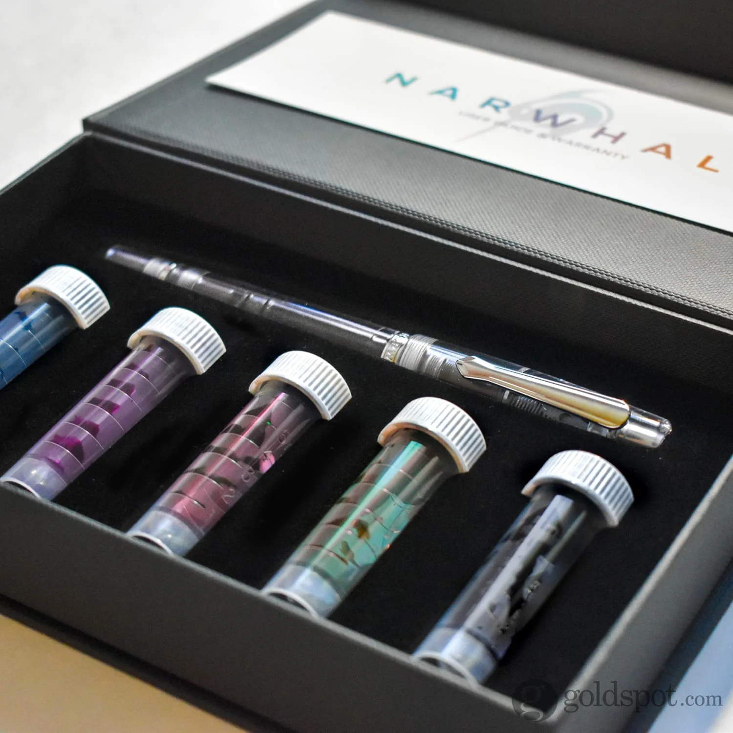 Narwhal Original Fountain Pen Ink Gift Set in Clear Demonstrator - Image 8